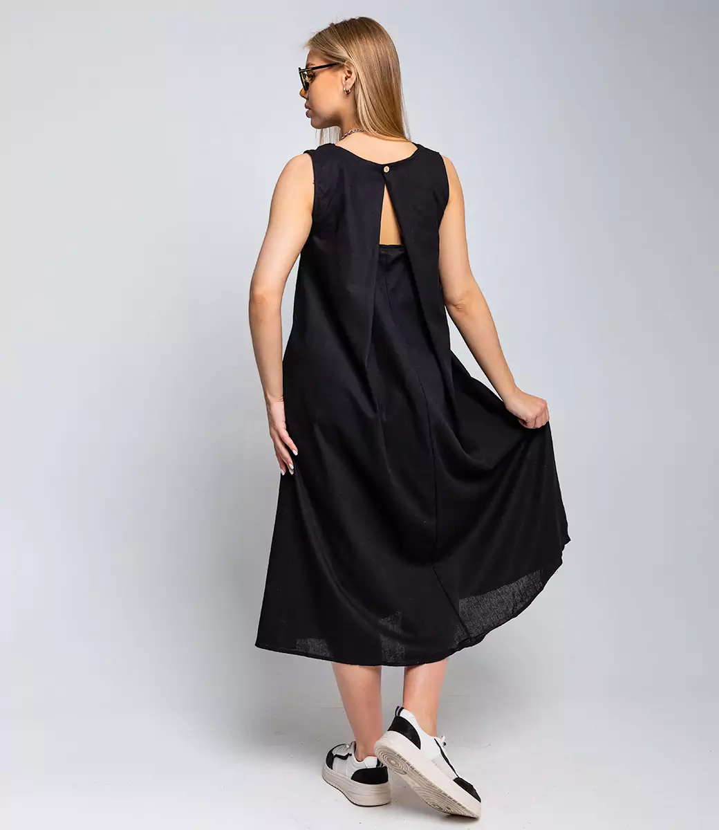 Платье #КТ2631, чёрный - фото 3
