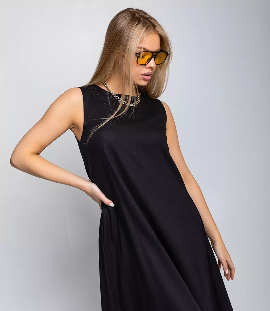 Платье #КТ2631, чёрный - фото 5