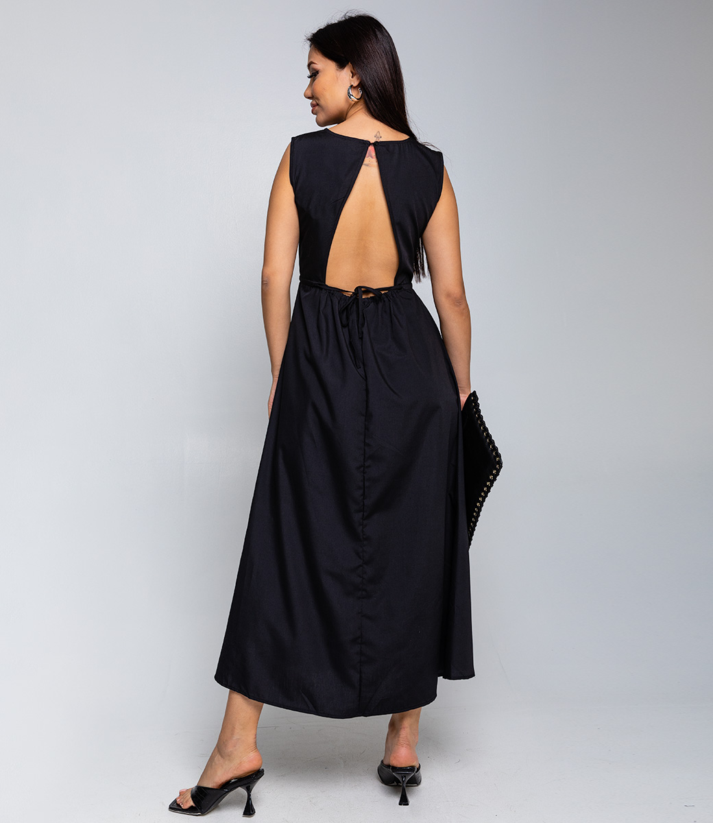 Платье #КТ2703 (1), чёрный - фото 3