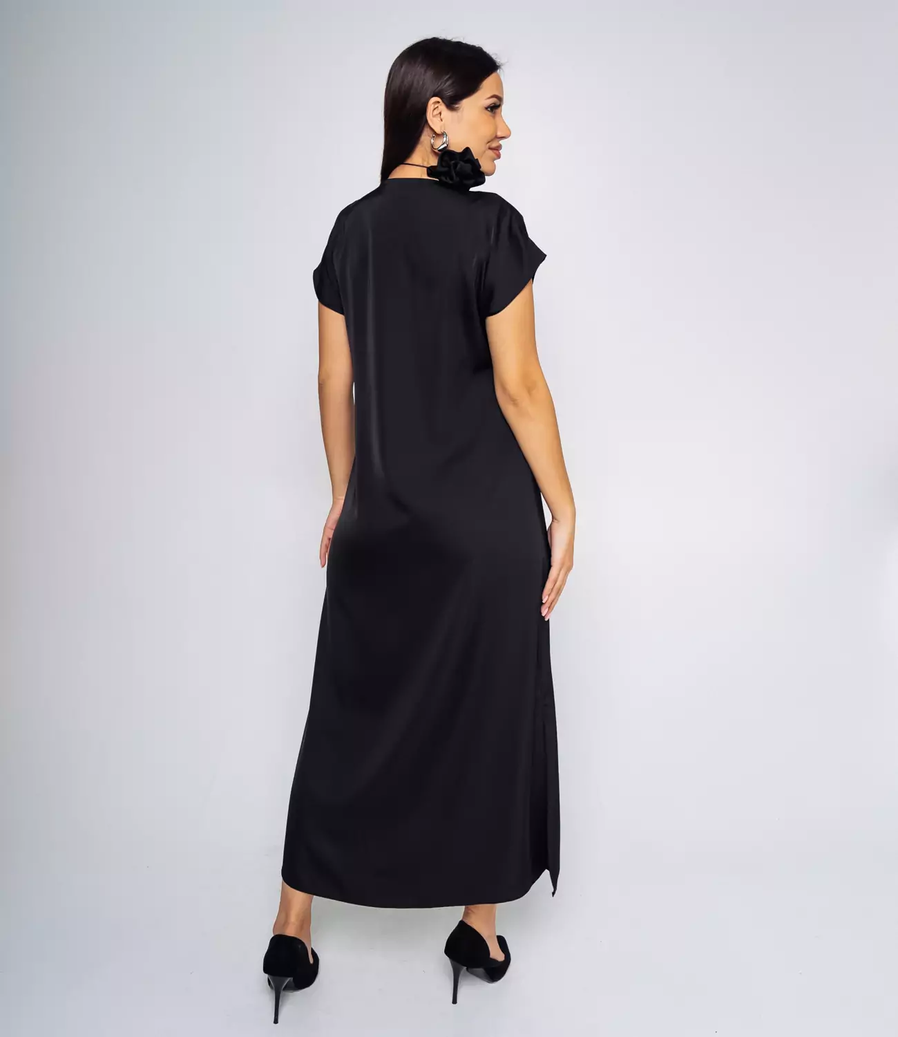 Платье #БШ2113, чёрный - фото 3