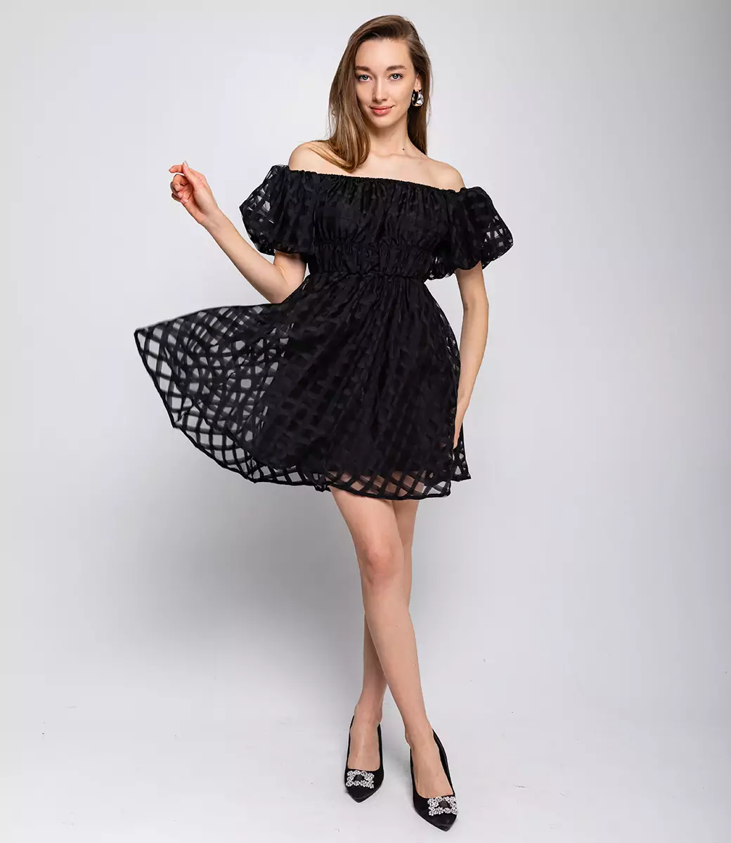 Платье #КТ25529, чёрный - фото 1