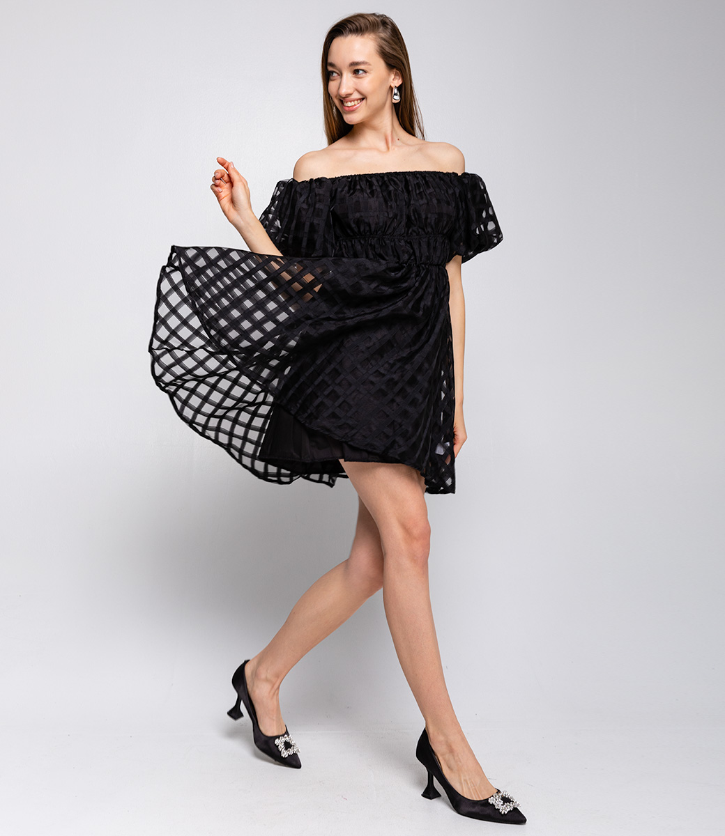 Платье #КТ25529, чёрный - фото 4