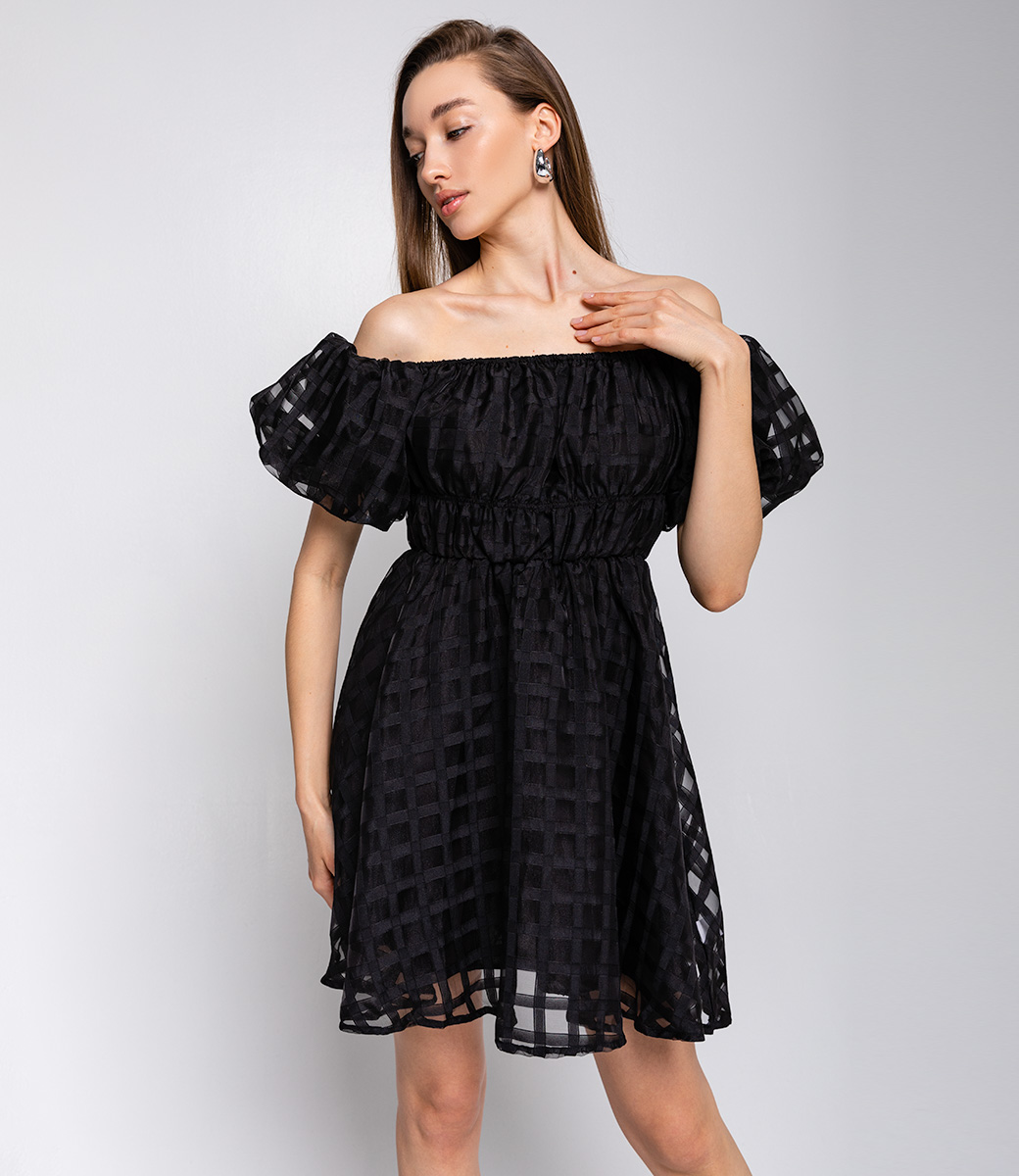 Платье #КТ25529, чёрный - фото 5