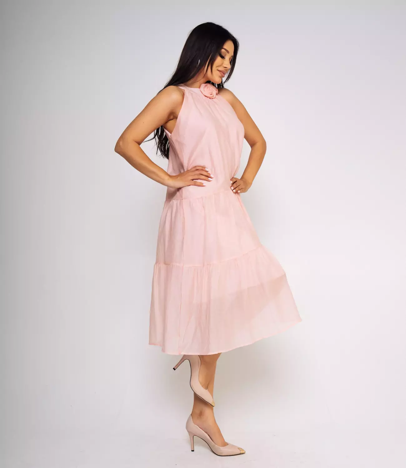 Платье #КТ912 (5), розовый - фото 2