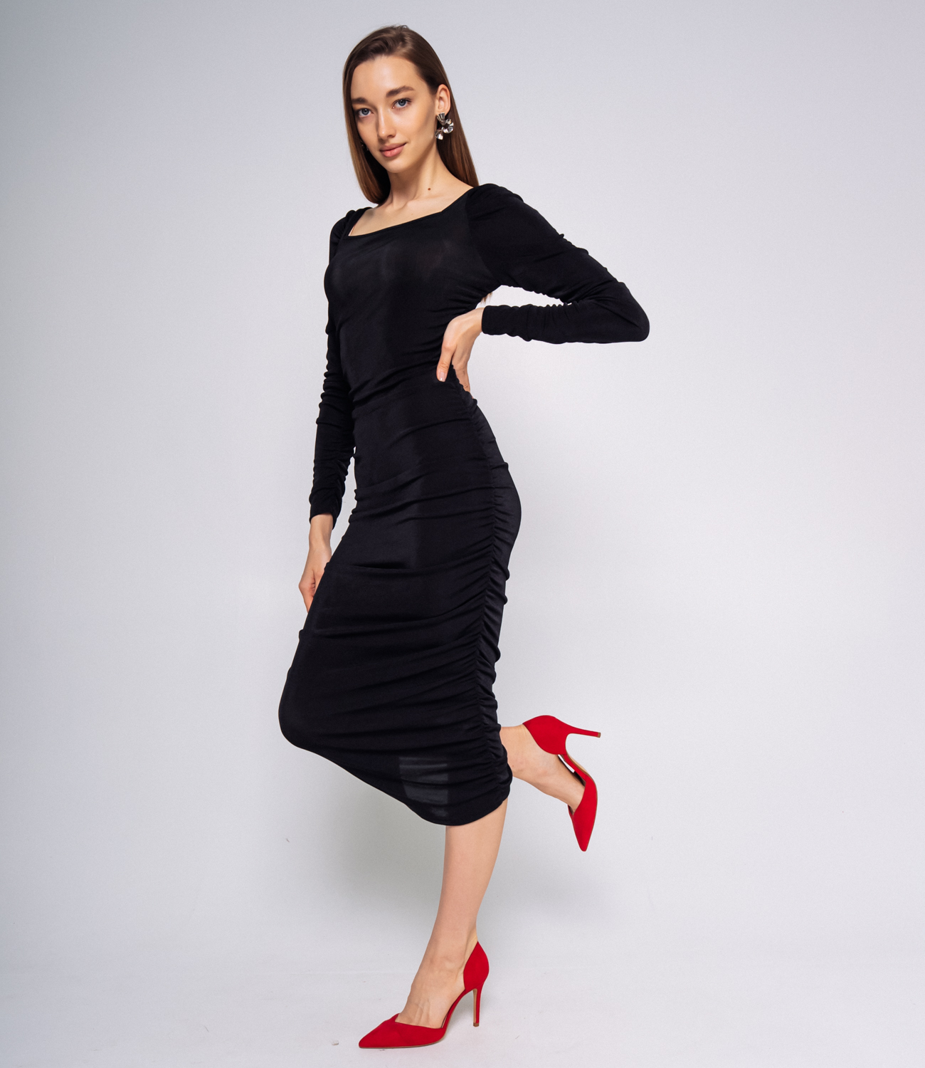 Платье #КТЕQ01, чёрный - фото 2