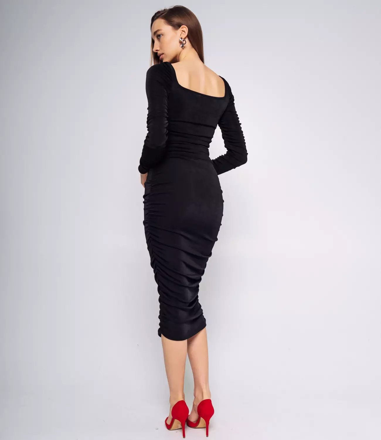 Платье #КТЕQ01, чёрный - фото 3