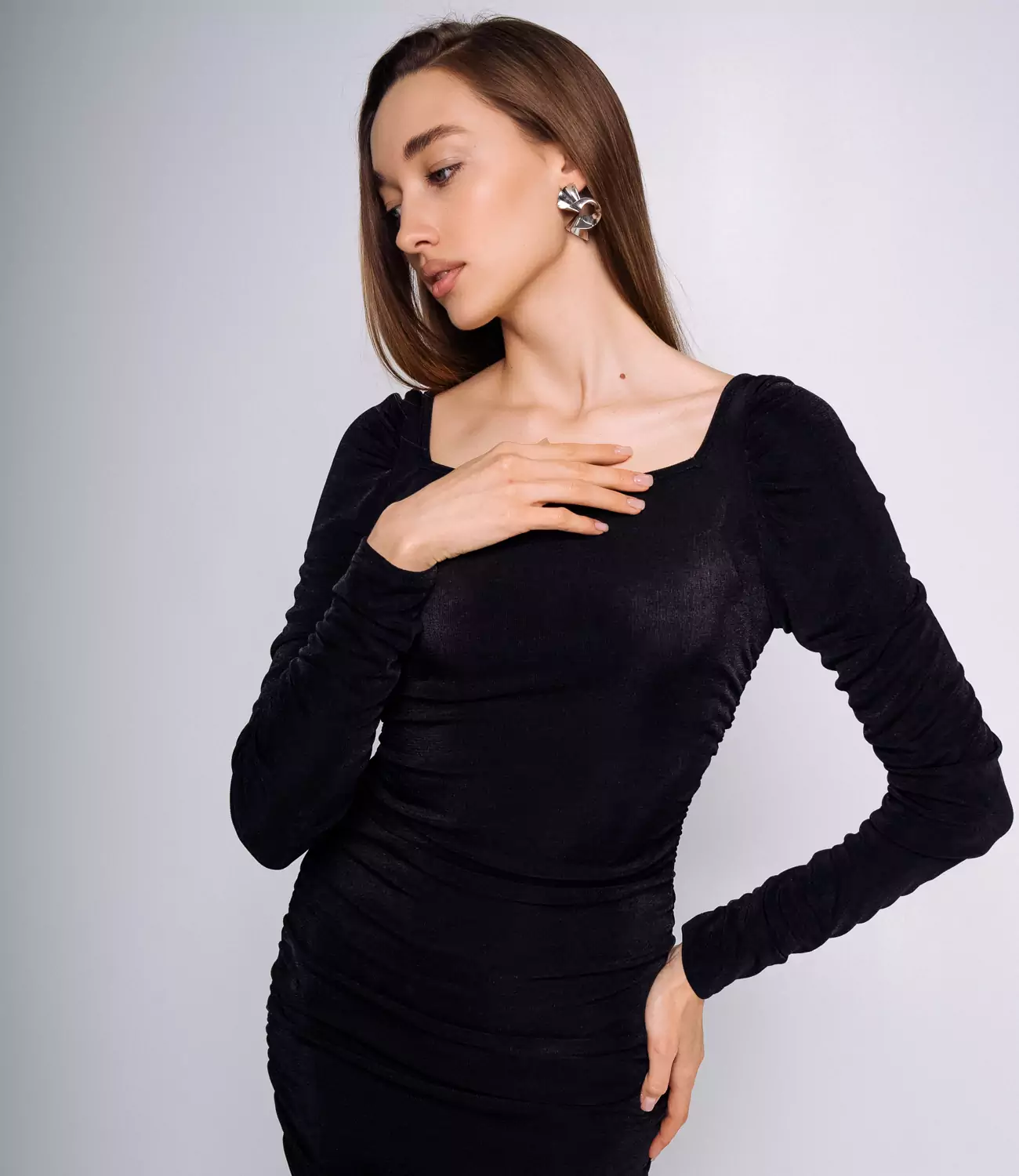 Платье #КТЕQ01, чёрный - фото 5