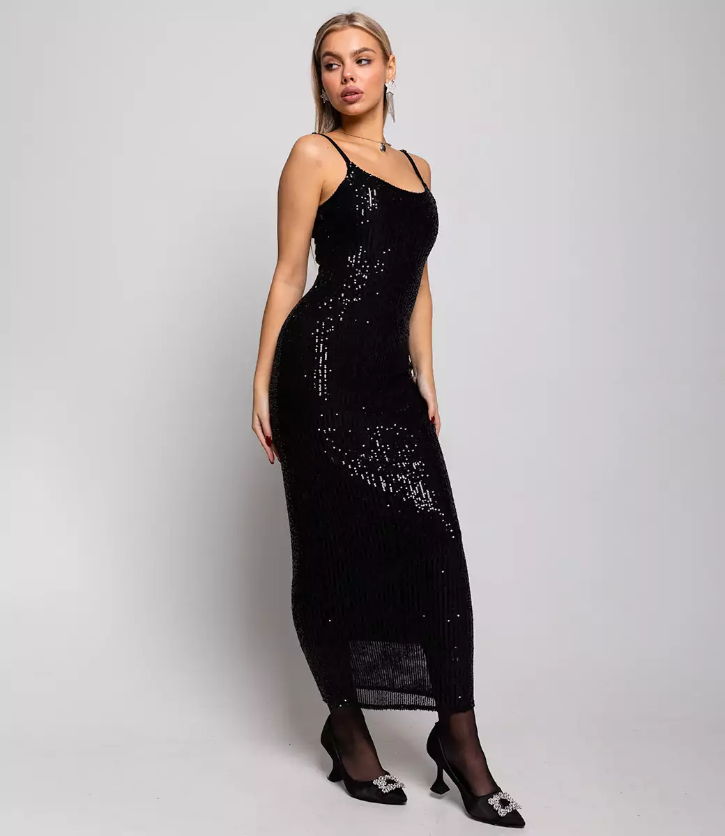 Платье #БШ1964, чёрный - фото 3