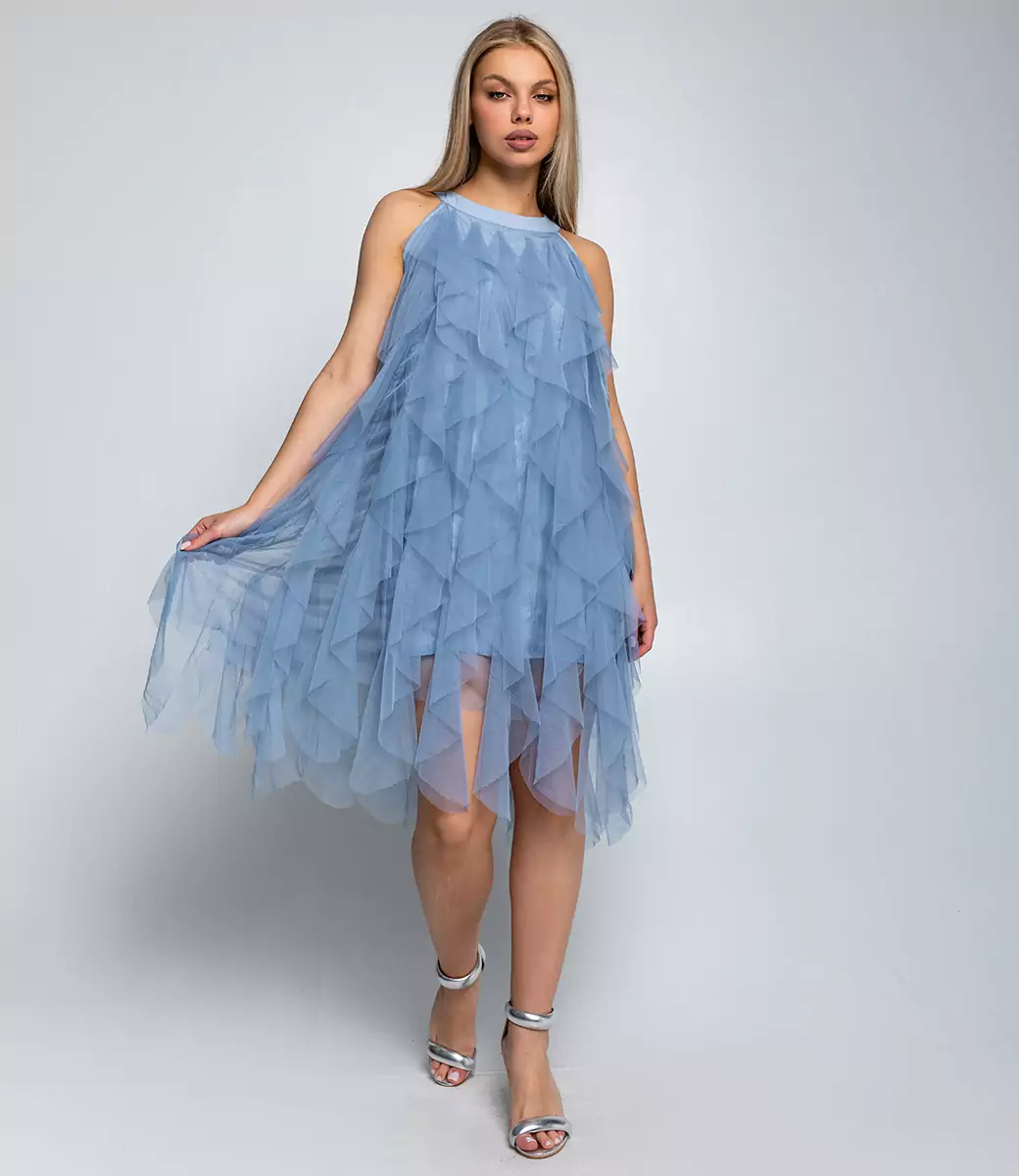 Платье #КТ2379, голубой