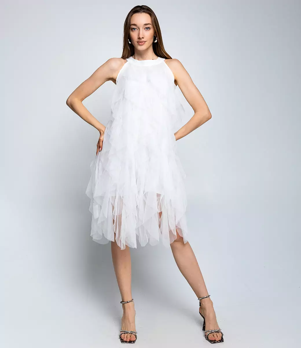Платье #КТ2379, белый - фото 1