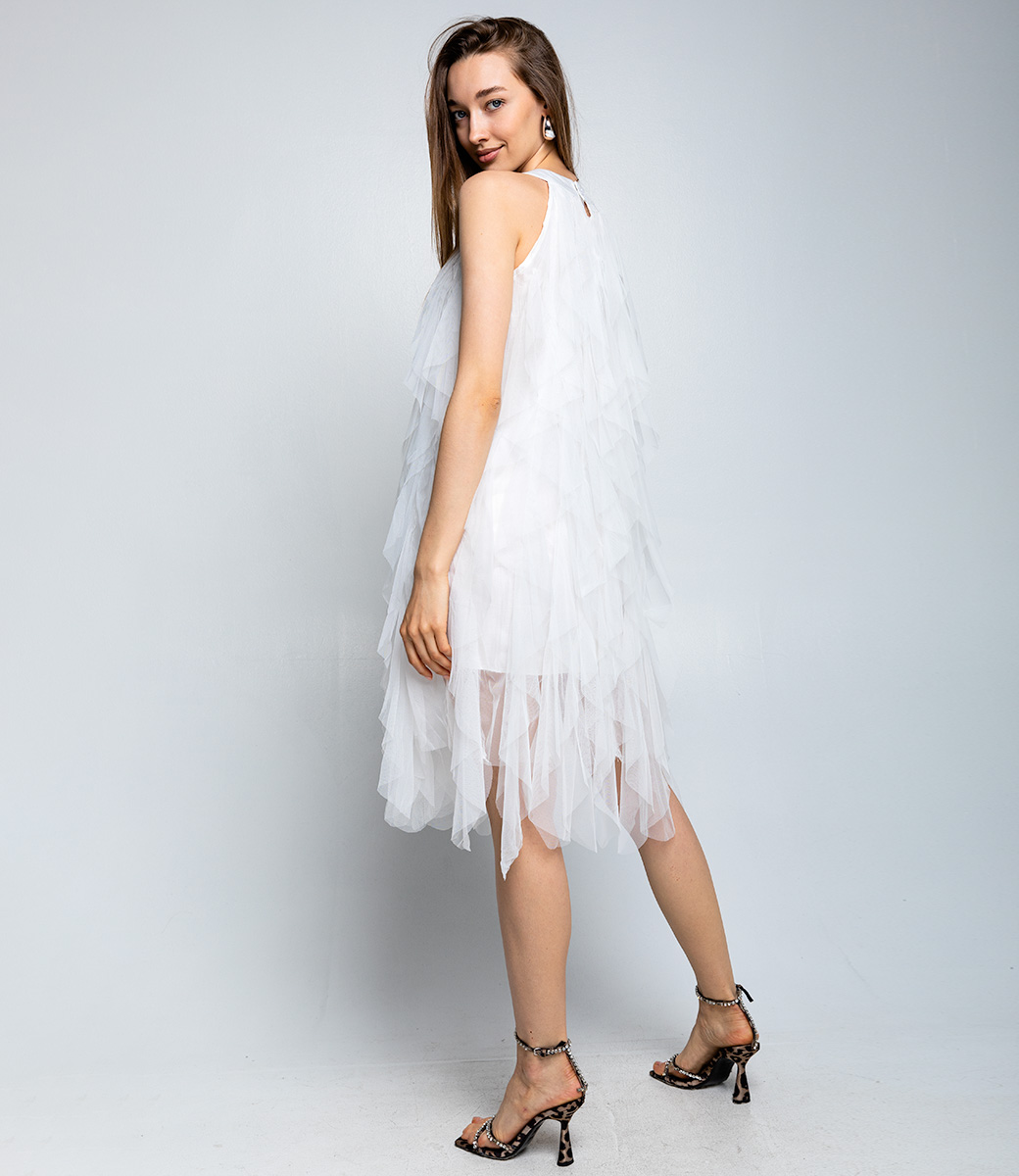 Платье #КТ2379, белый - фото 3