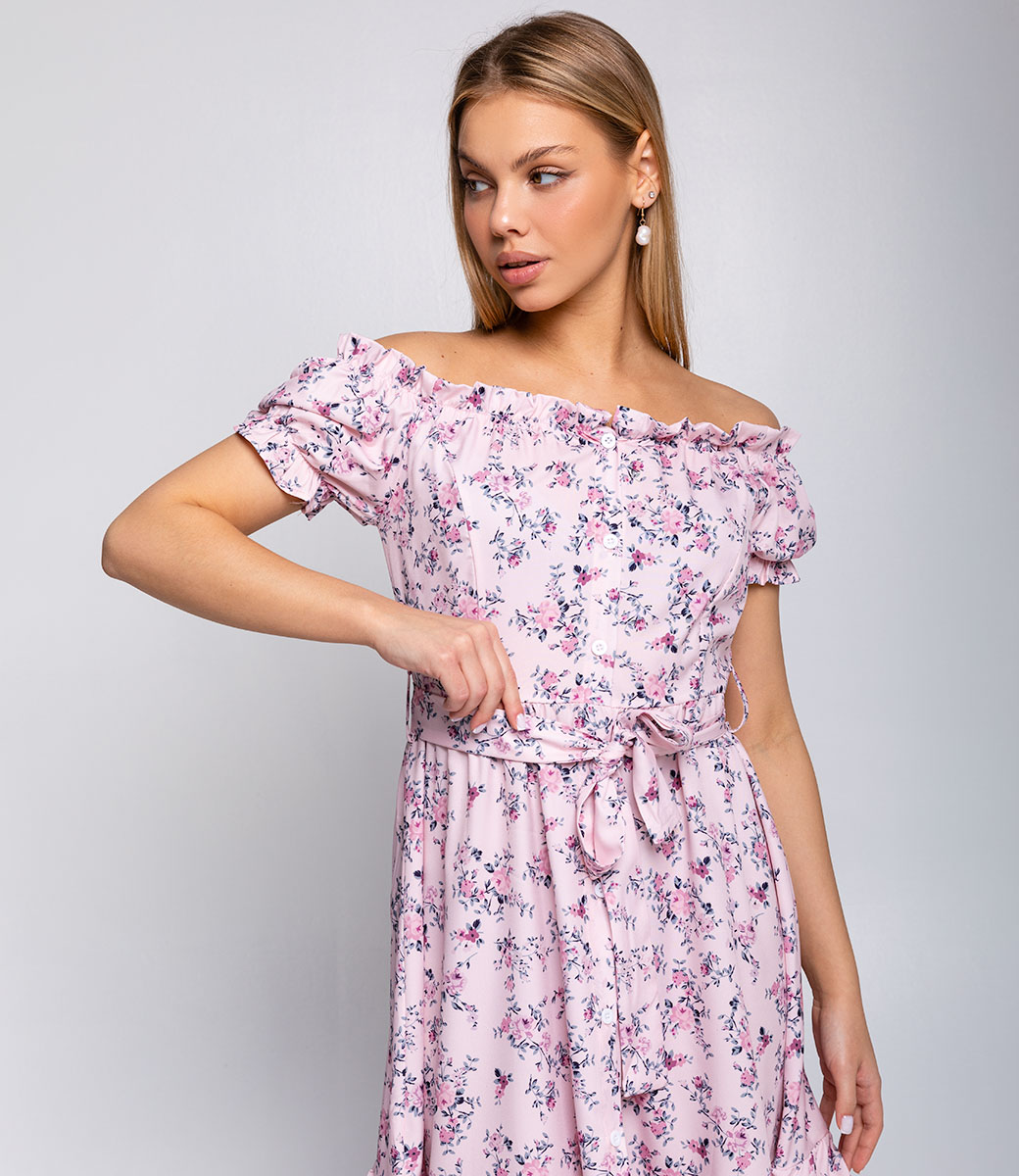 Платье #КТ6807 (3), розовый - фото 5