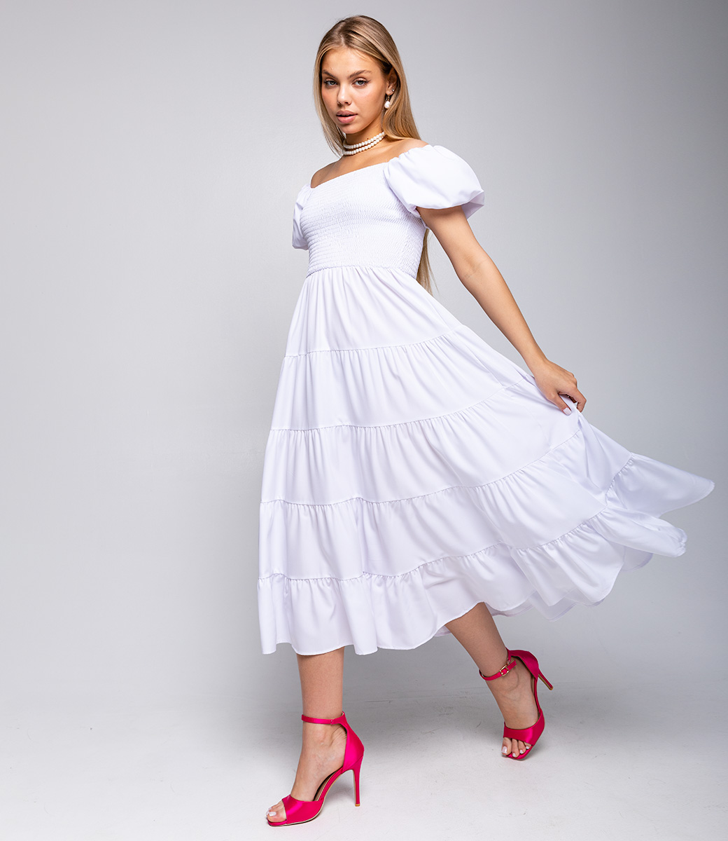Платье #КТ63088, белый - фото 2