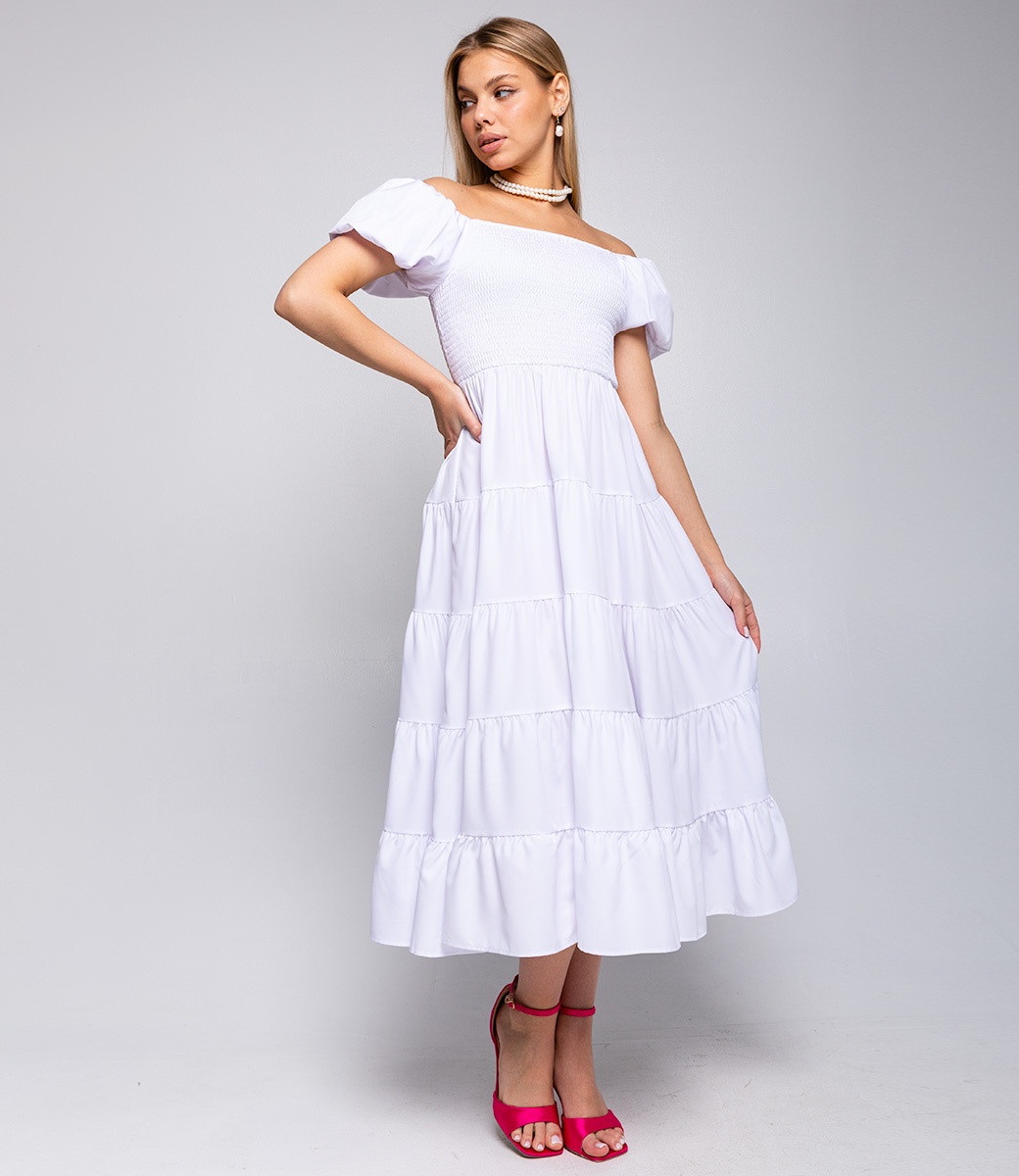 Платье #КТ63088, белый - фото 4