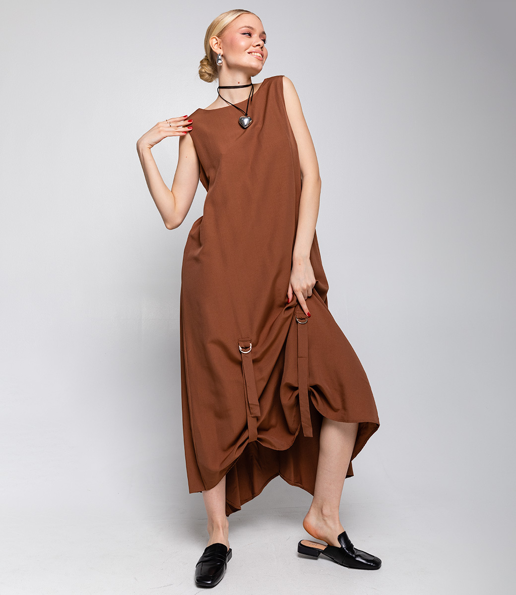 Платье #ОТЦ04001, коричневый - фото 4