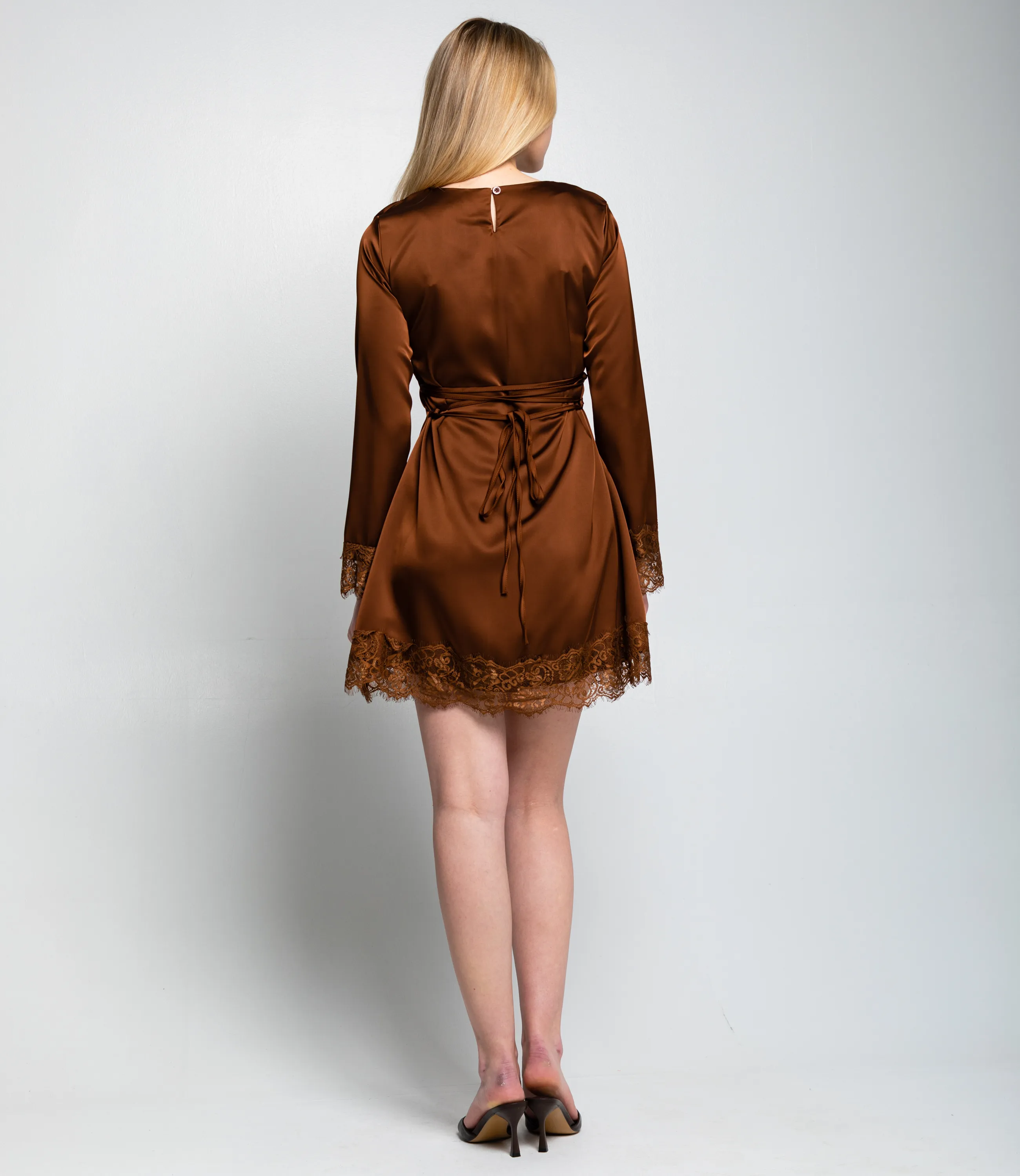 Платье #КТ982 (1), коричневый - фото 4