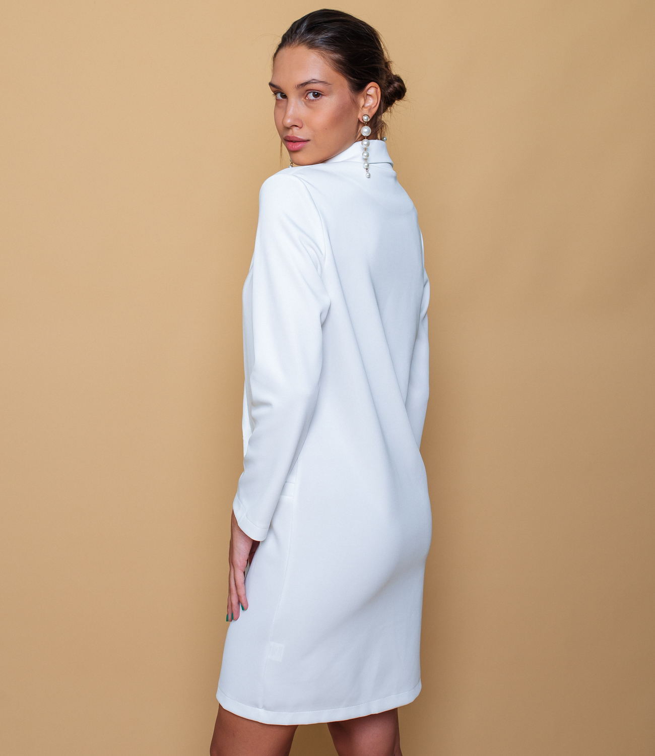 Платье #КТ119, белый - фото 4