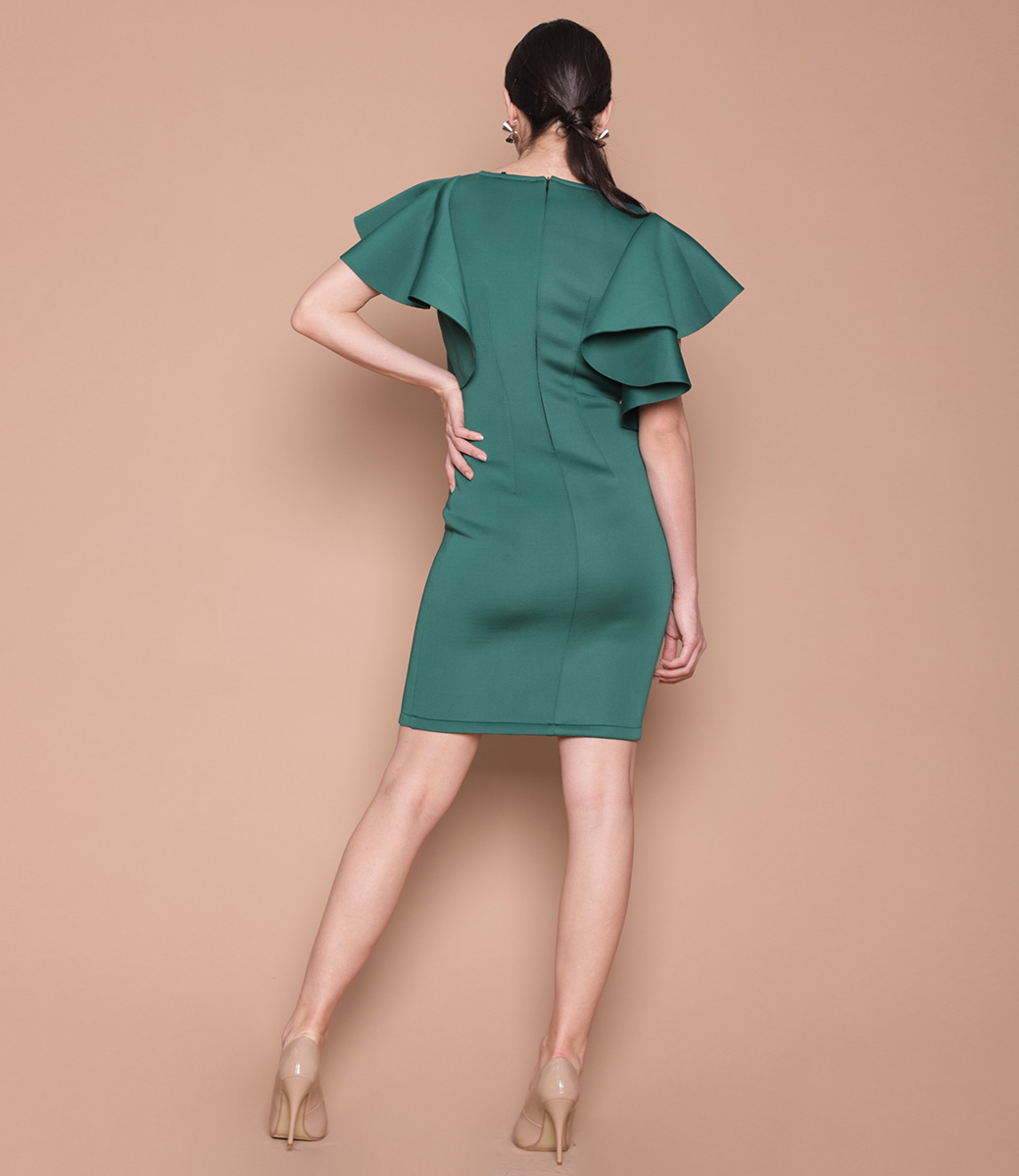 Платье #30720, зелёный - фото 4