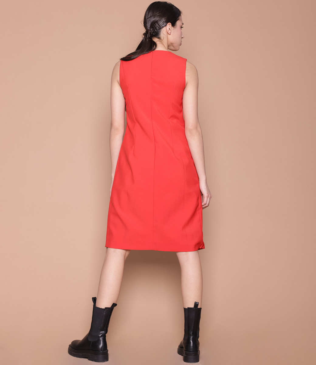 Платье #7062, красный - фото 4