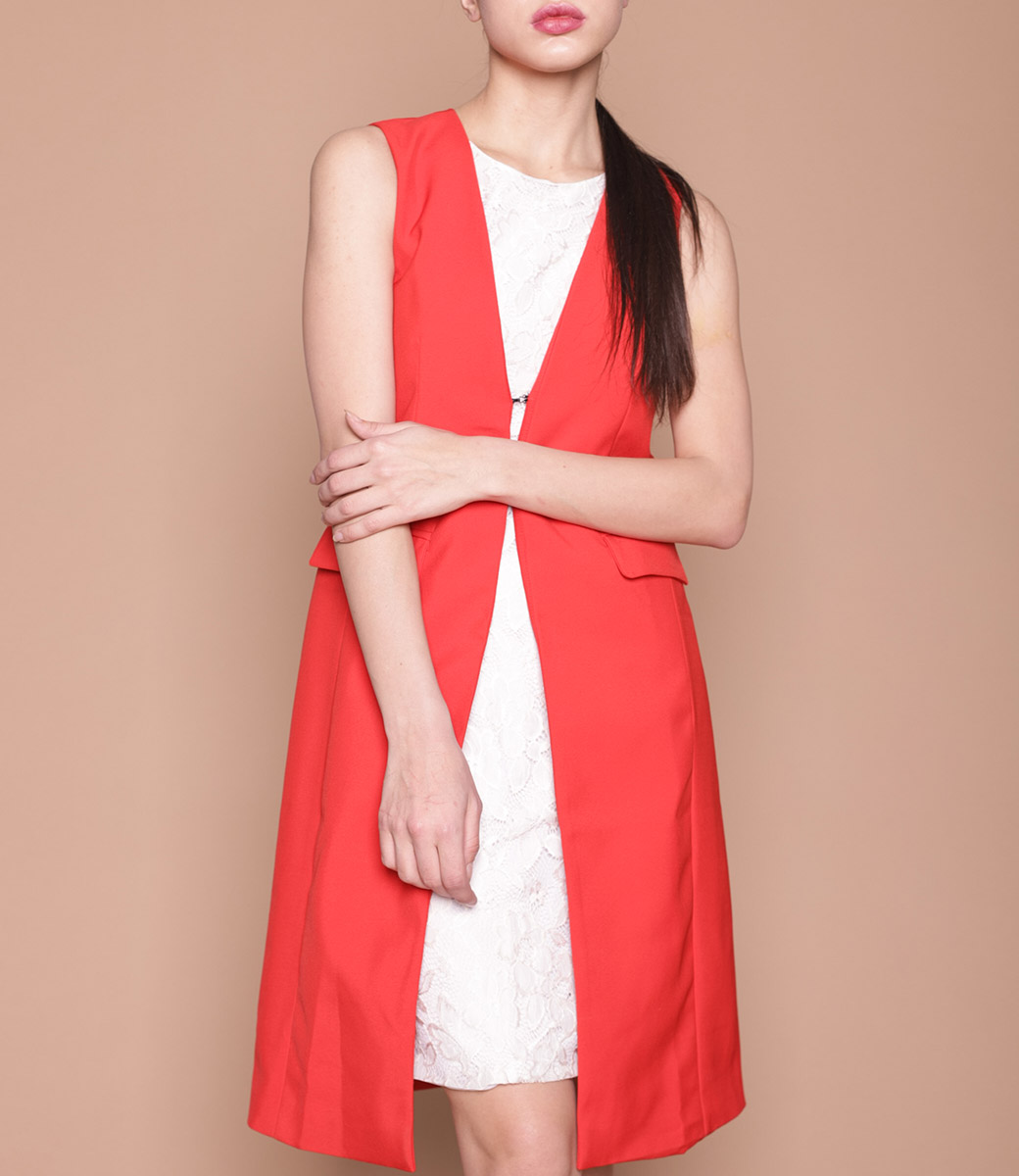 Платье #7062, красный - фото 5
