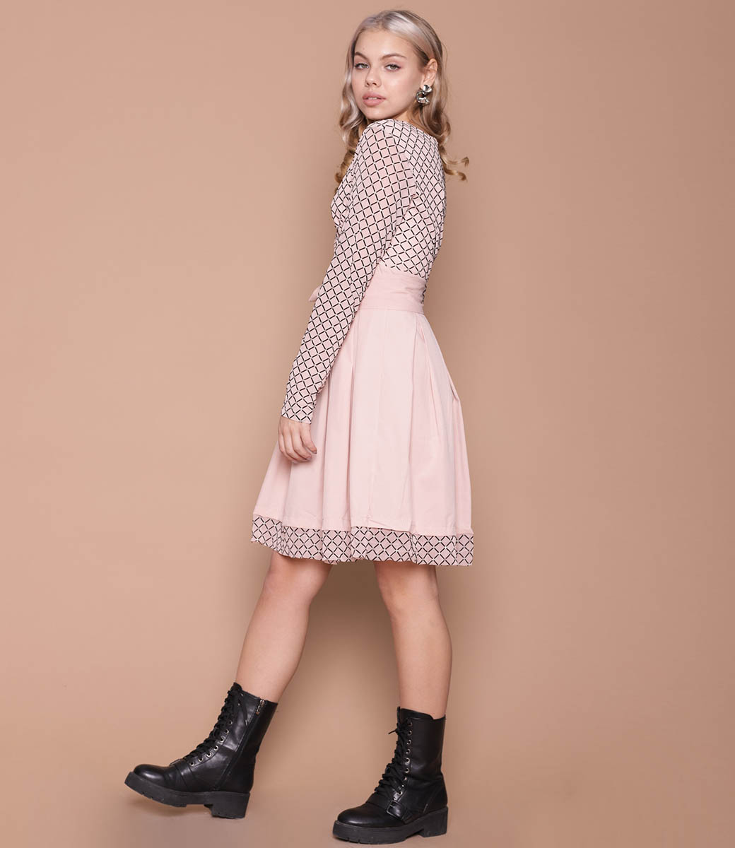 Платье #875, розовый - фото 3