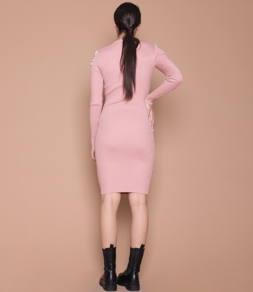 Платье #826, розовый - фото 4