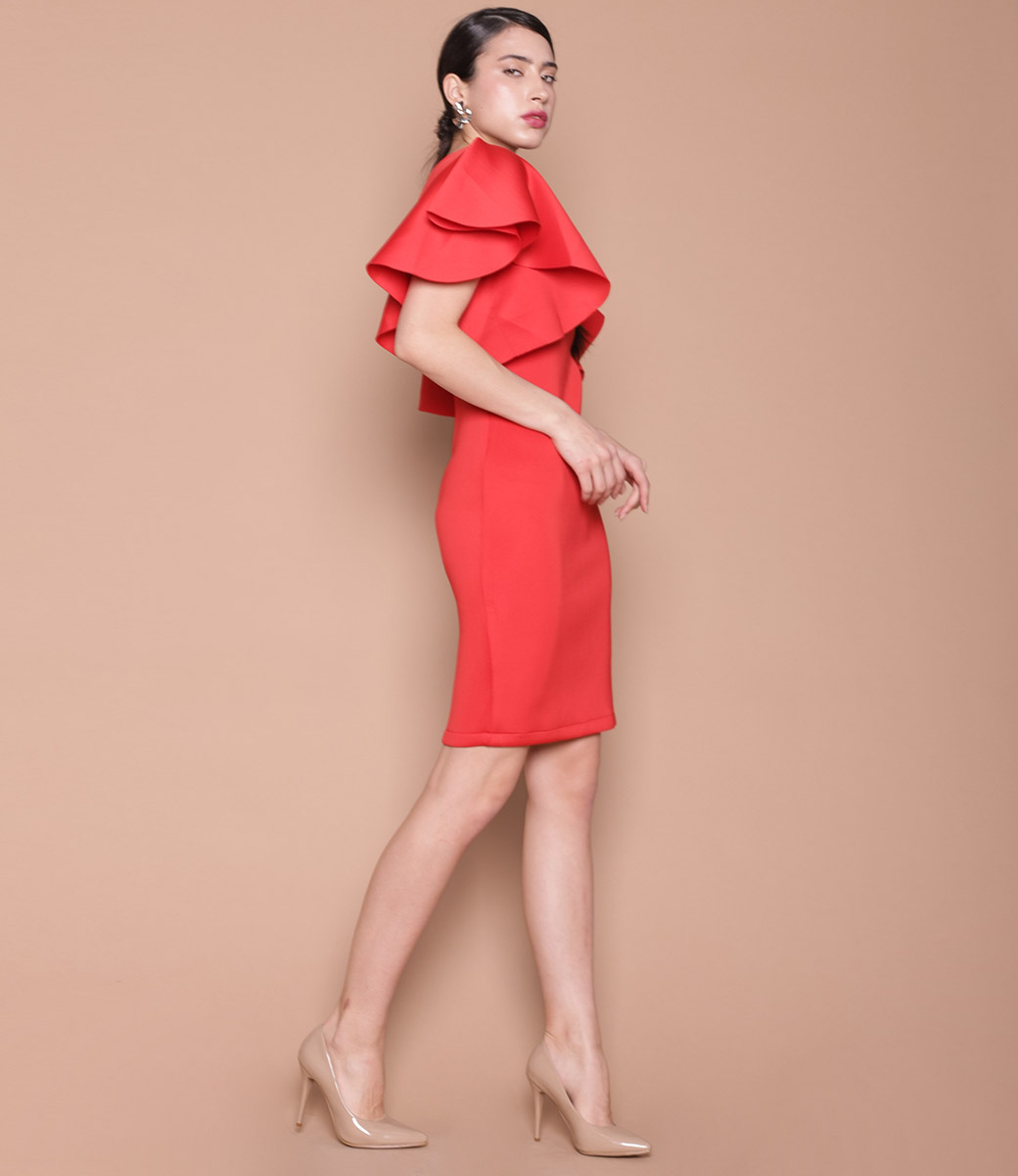 Платье #30720, красный - фото 2