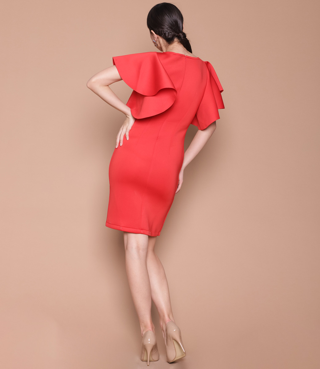 Платье #30720, красный - фото 4