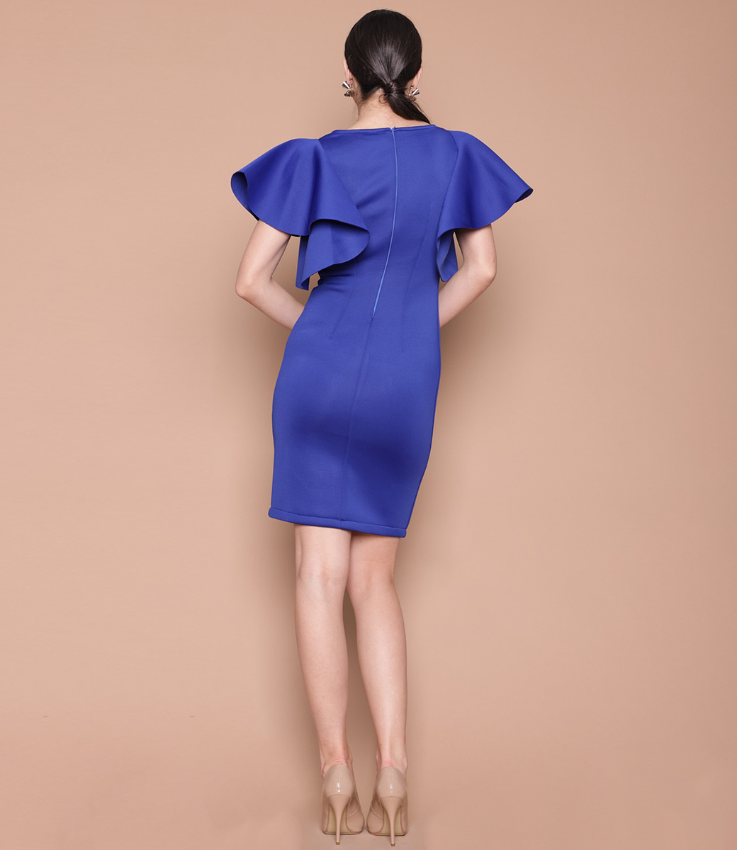 Платье #30720, синий - фото 4