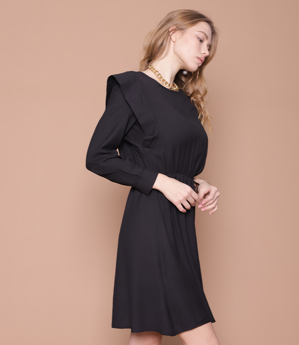 Платье #2309, чёрный - фото 4