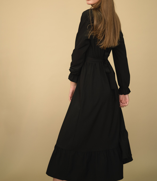 Платье #779-2, чёрный - фото 2