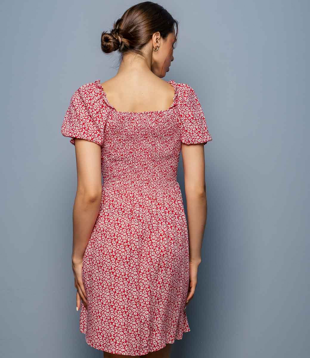 Платье #КТ5056, красный - фото 4