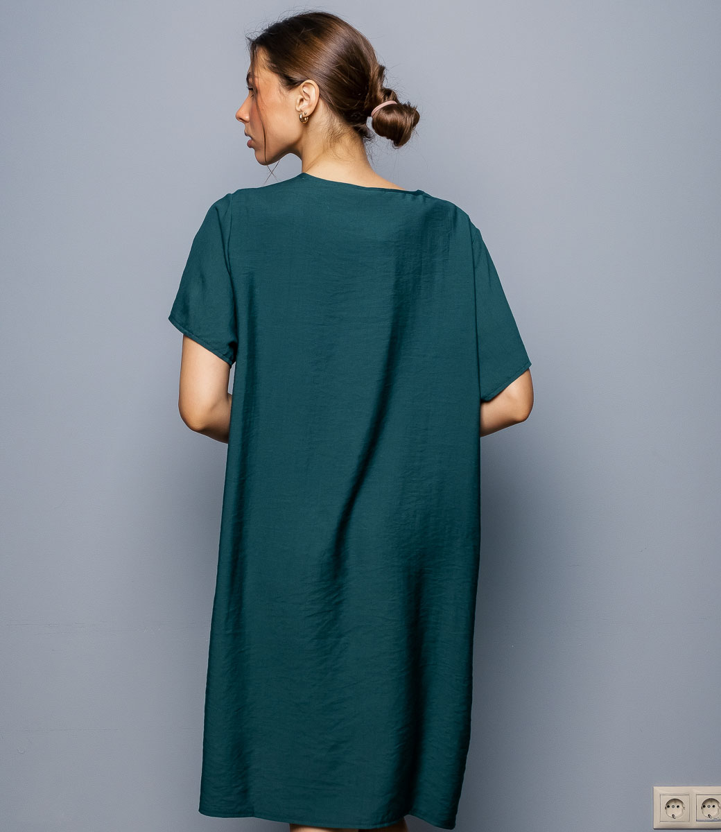 Платье #КТ9916, зелёный - фото 4
