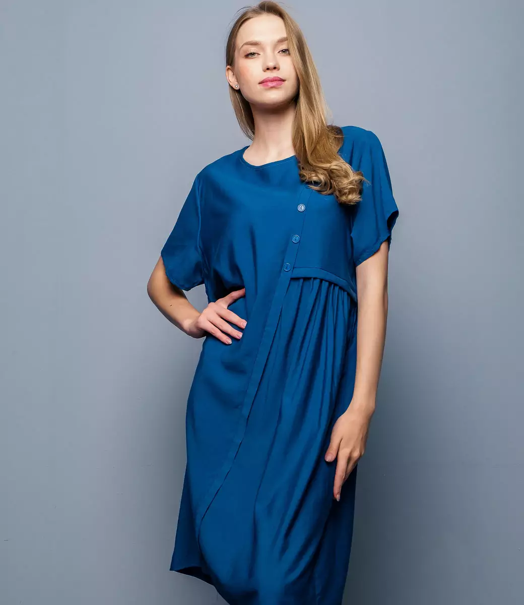 Платье #КТ9921, синий - фото 1