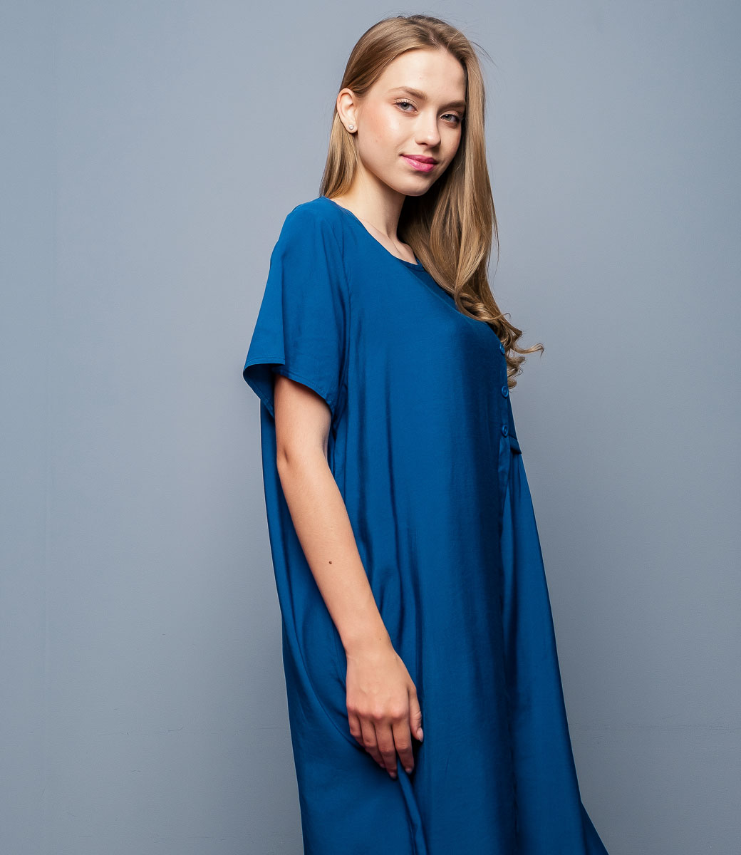 Платье #КТ9921, синий - фото 2