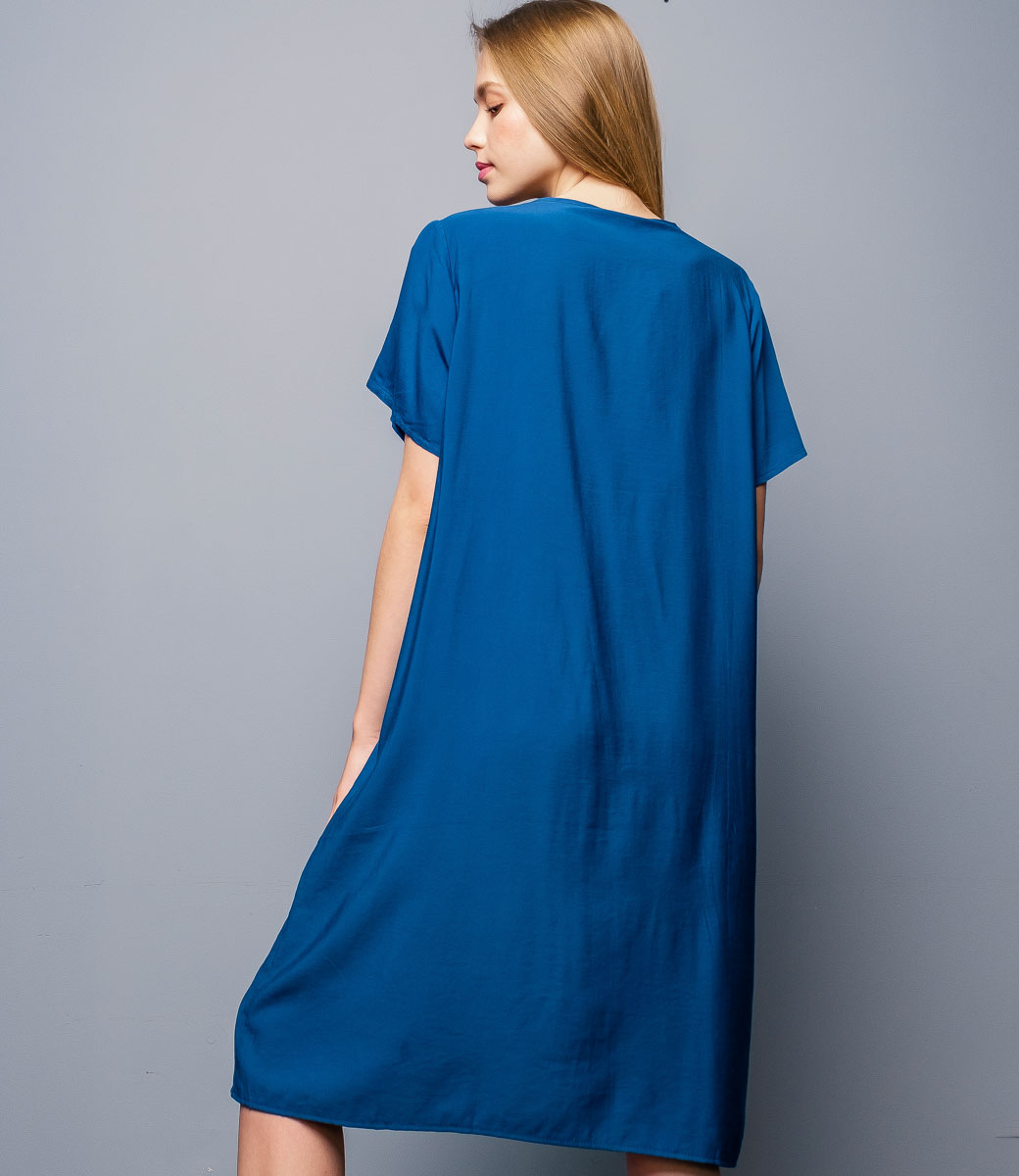 Платье #КТ9921, синий - фото 4