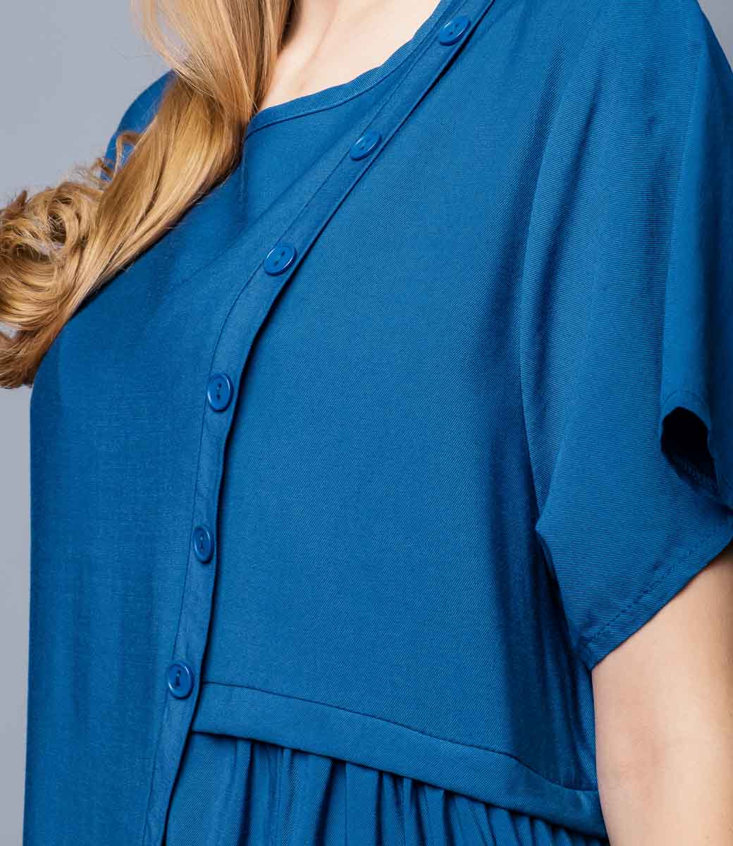 Платье #КТ9921, синий - фото 5