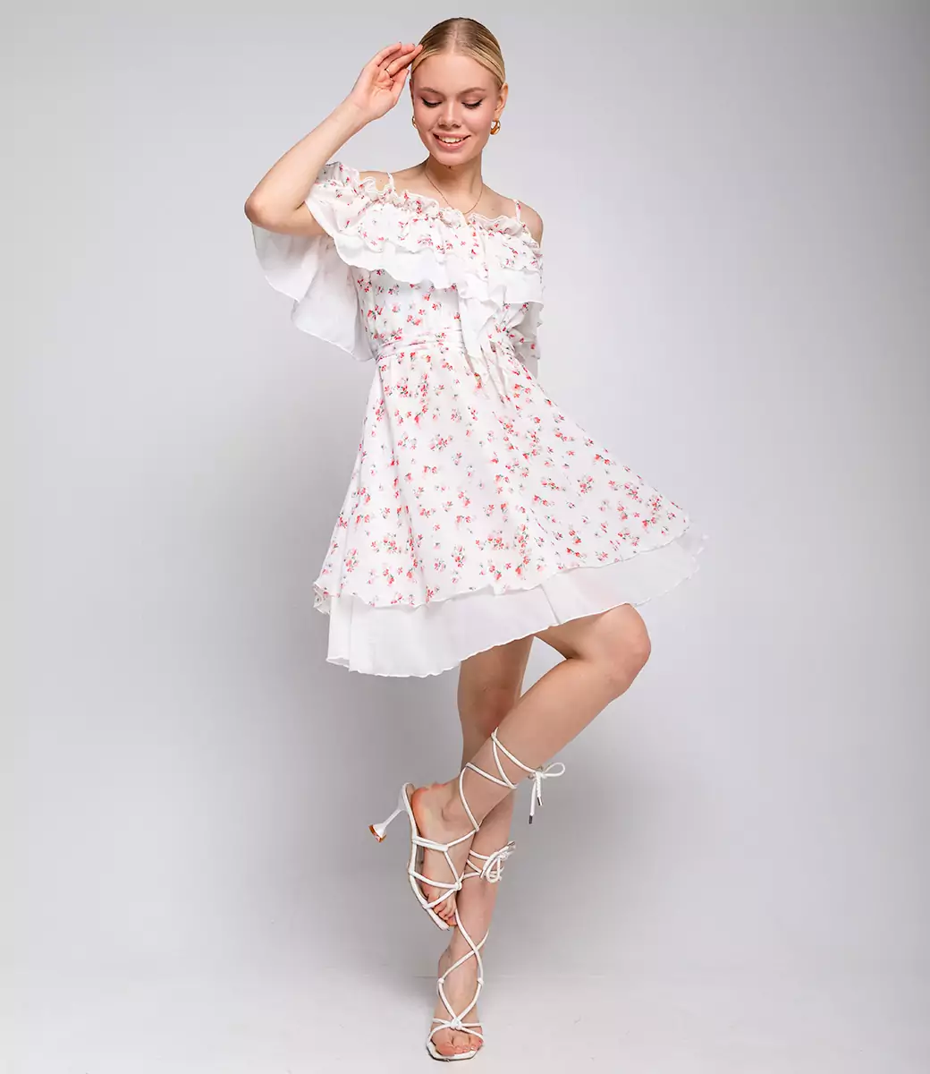 Платье #БШ2238, белый - фото 1