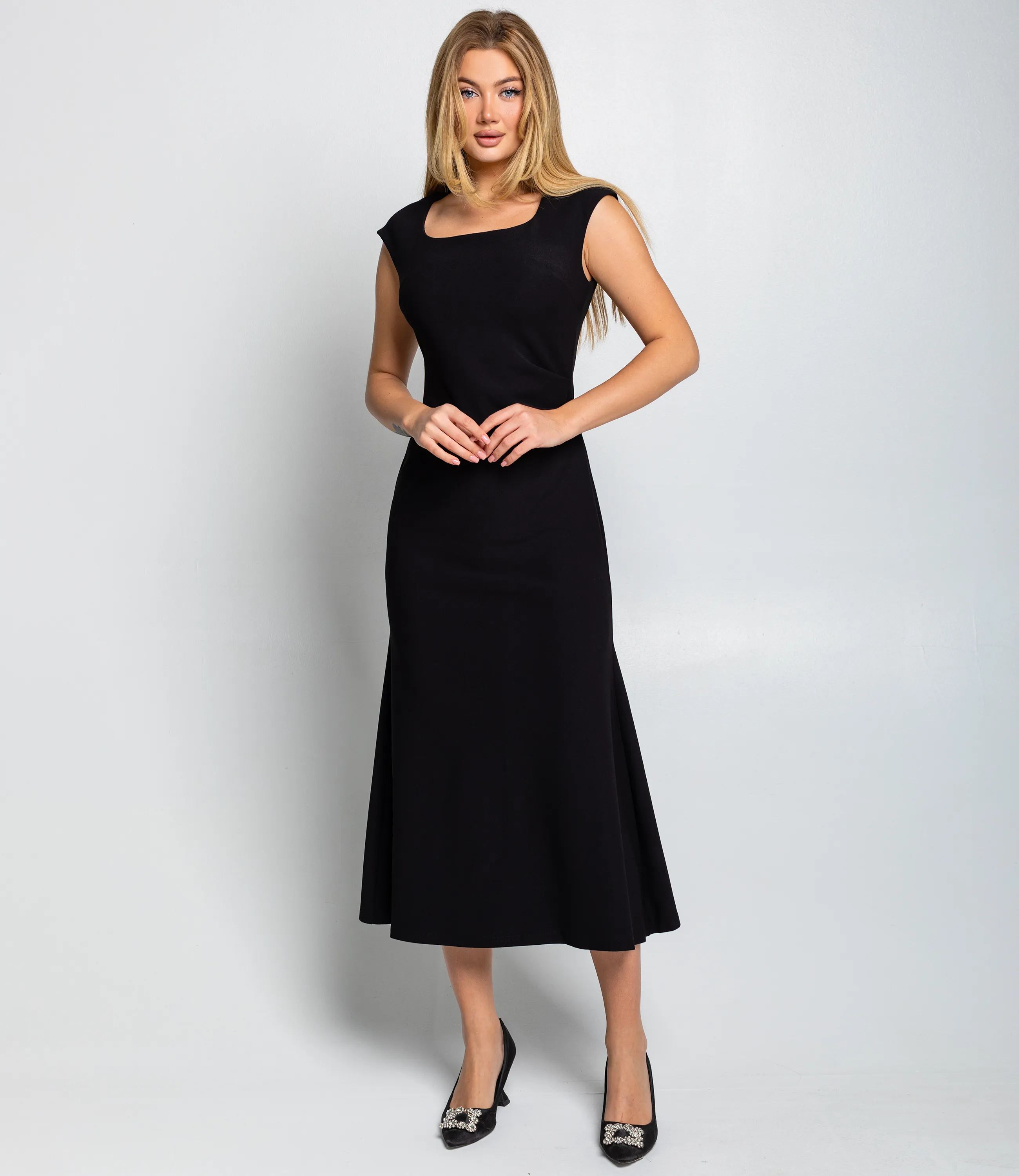 Платье #КТ3298, чёрный - фото 1