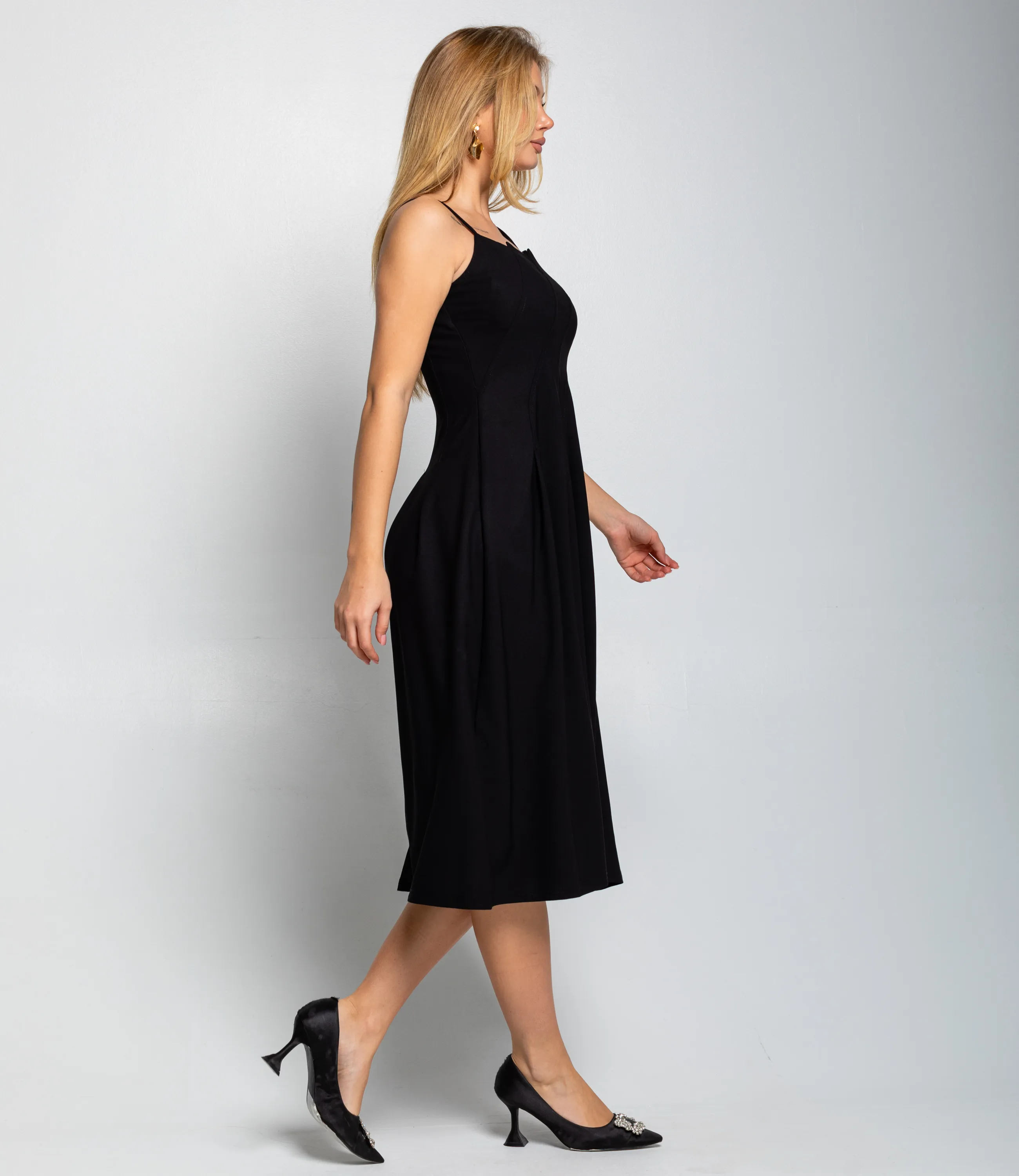 Платье #КТ3255, чёрный - фото 3