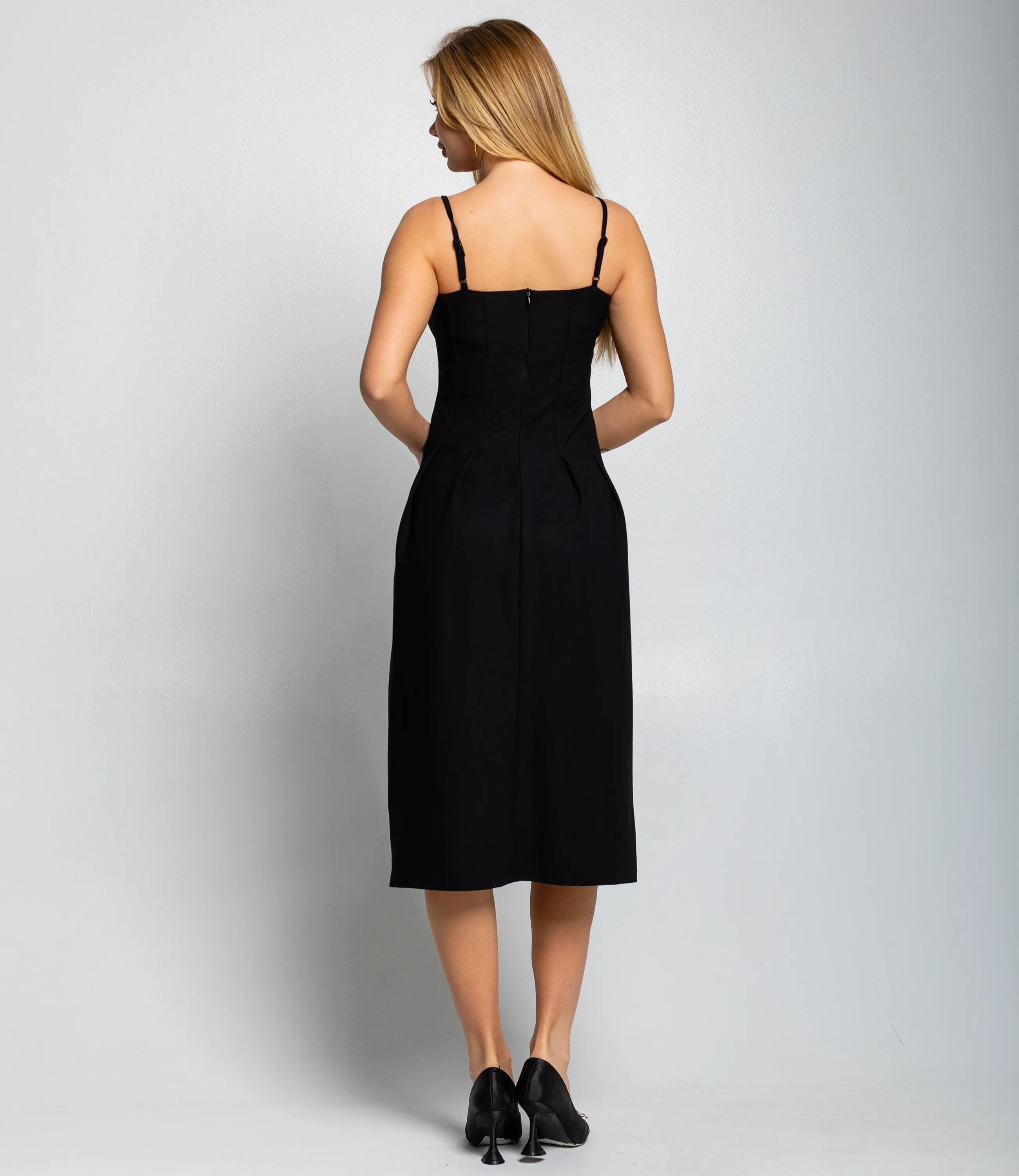 Платье #КТ3255, чёрный - фото 4