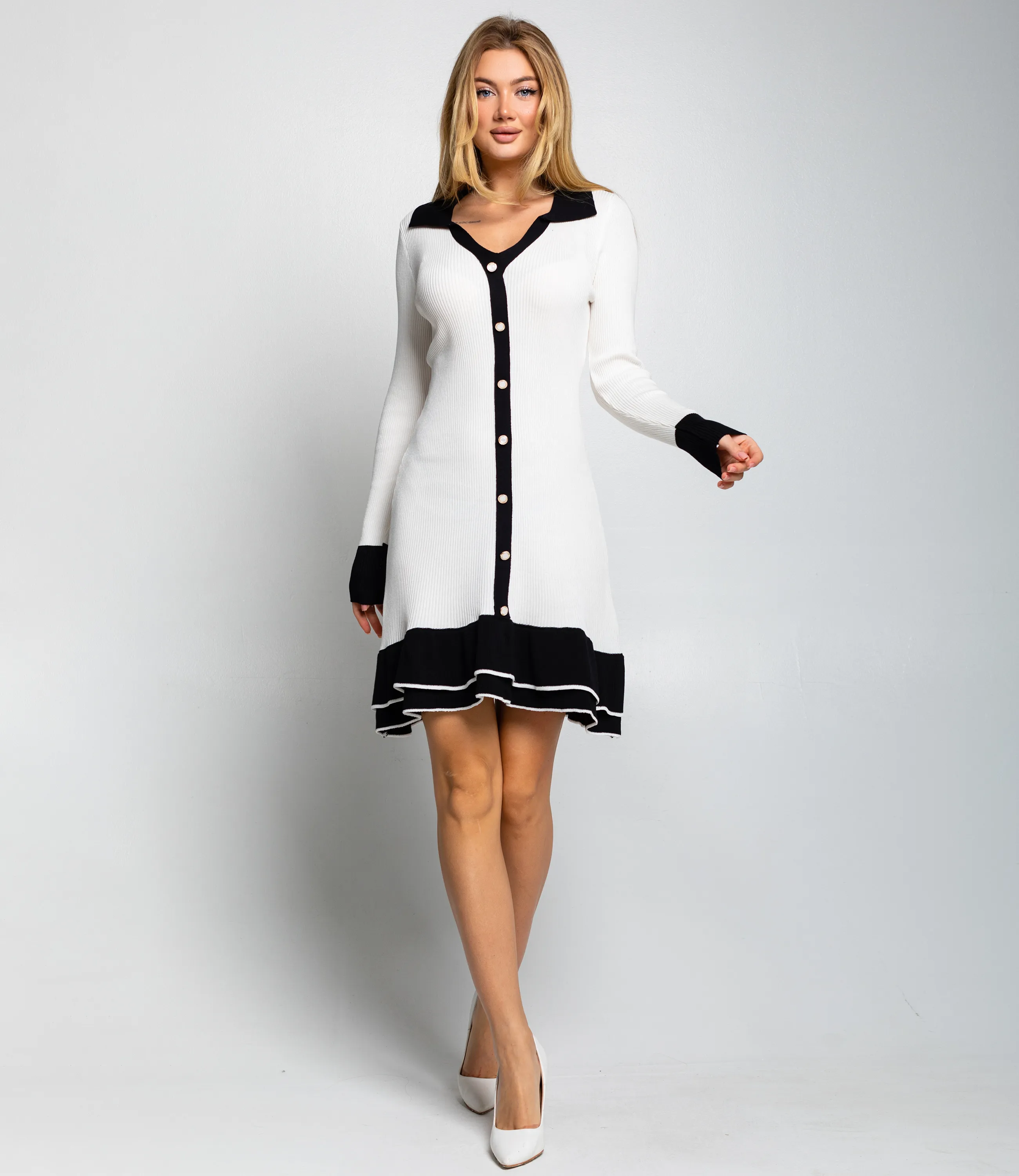 Платье #КТ5903, белый - фото 1