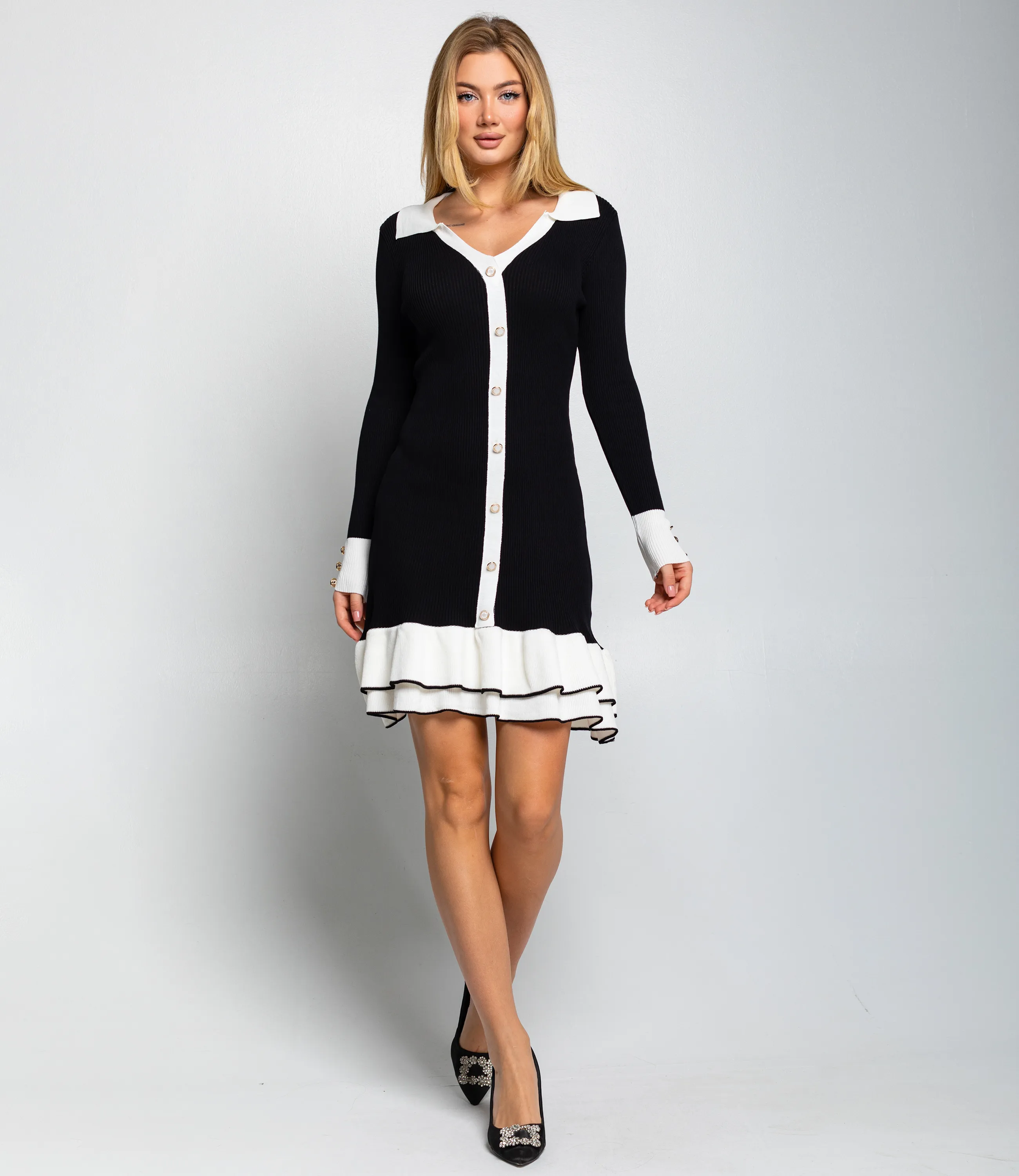 Платье #КТ5903, чёрный - фото 1