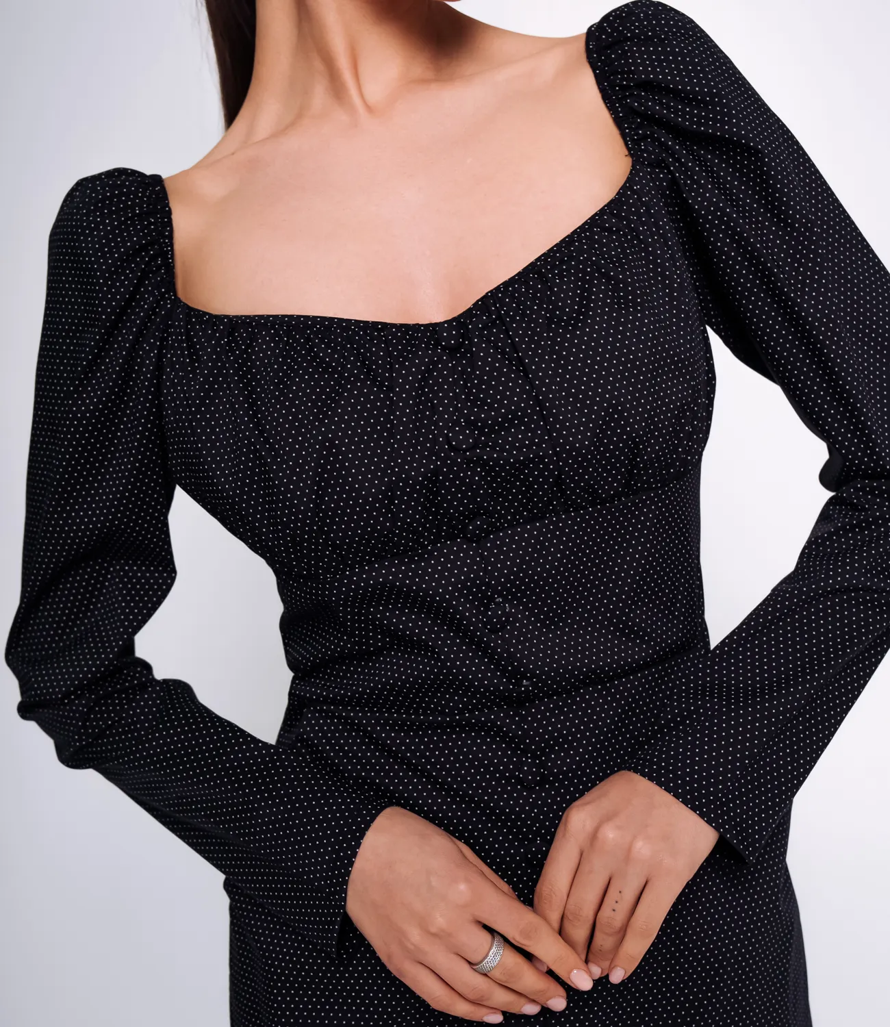Платье #БШ2754, чёрный - фото 5