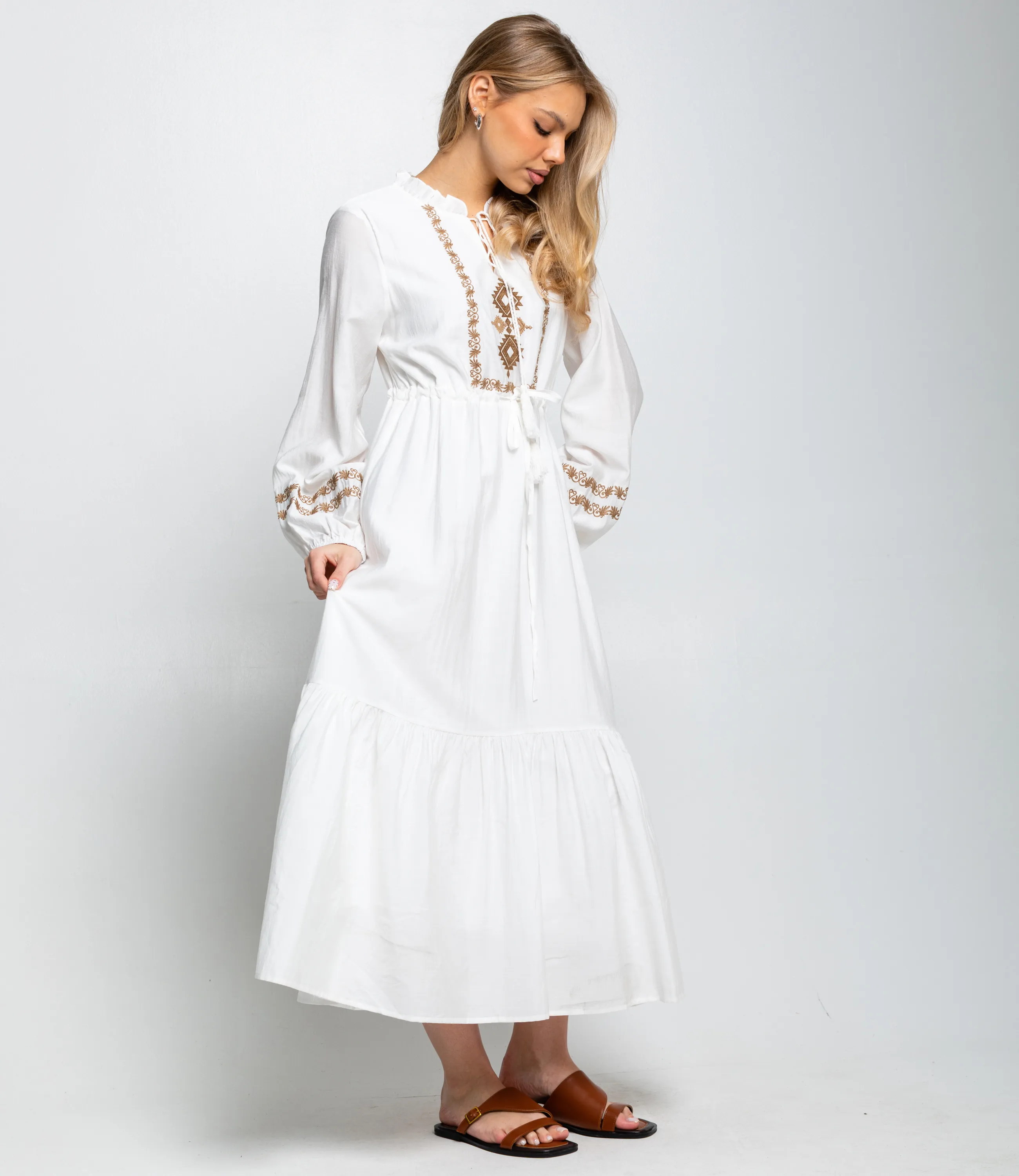 Платье #КТ88810, белый - фото 3