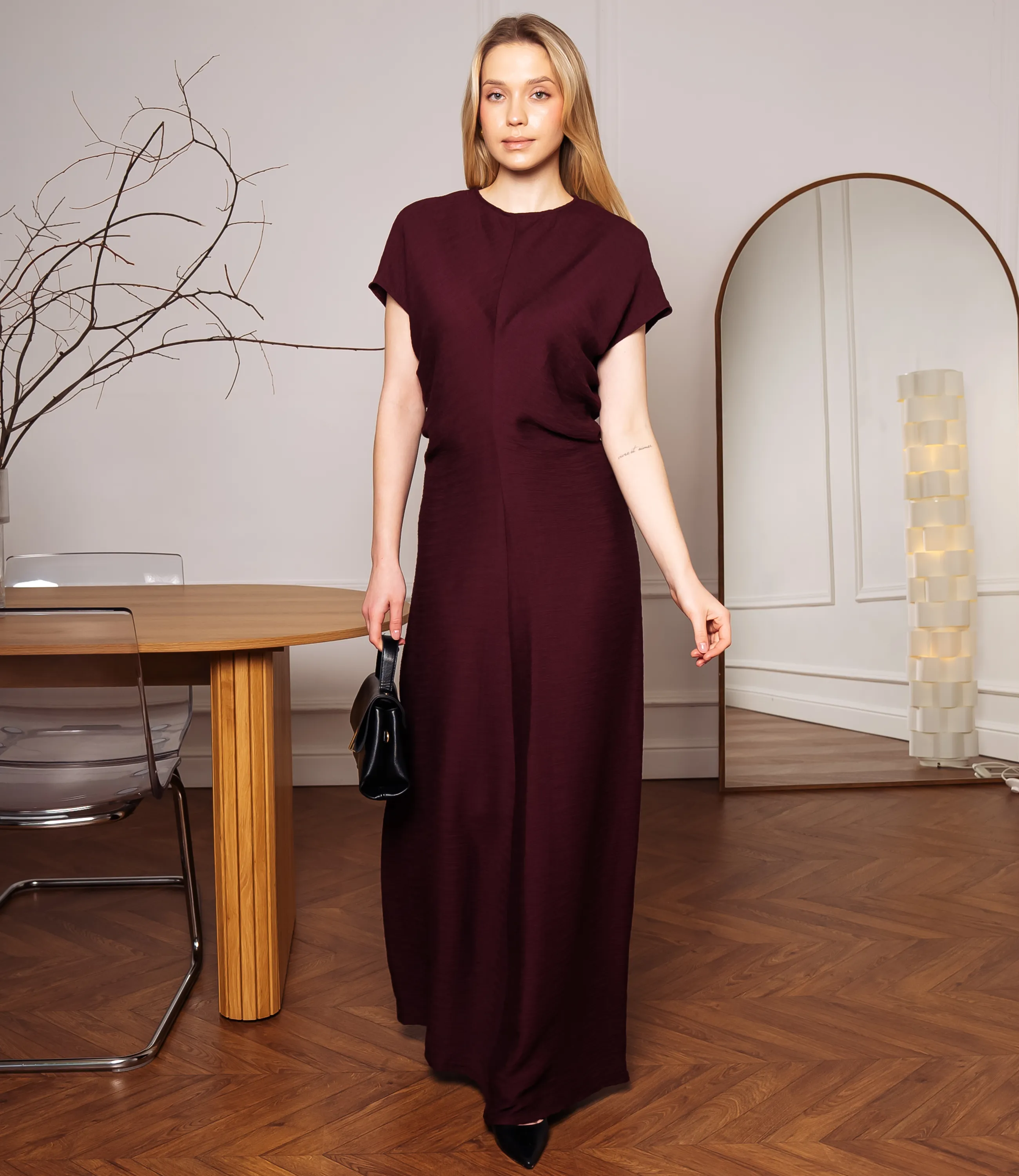 Платье #ОКТ035015, инжир - фото 4