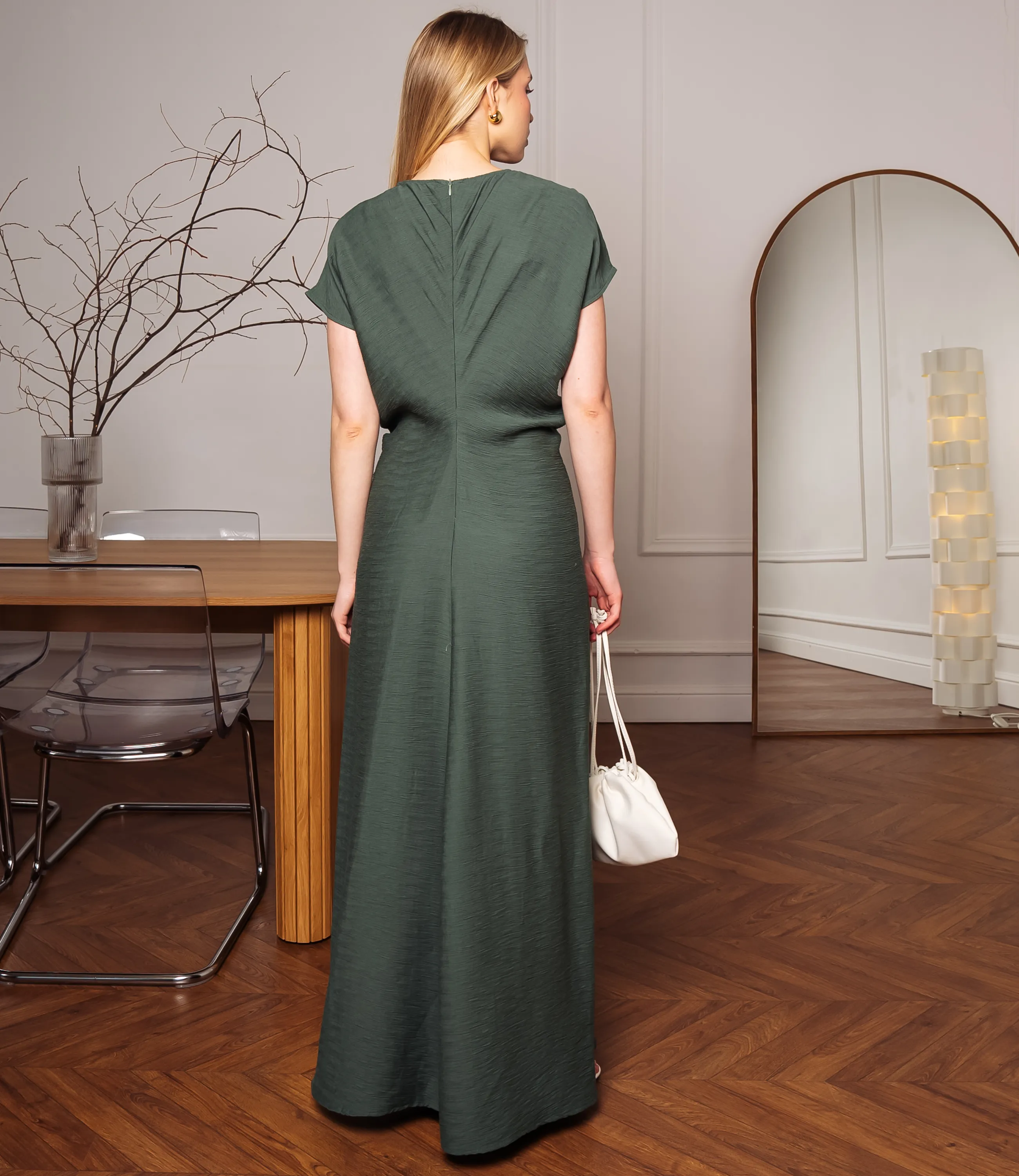 Платье #ОКТ035015, полынь - фото 3