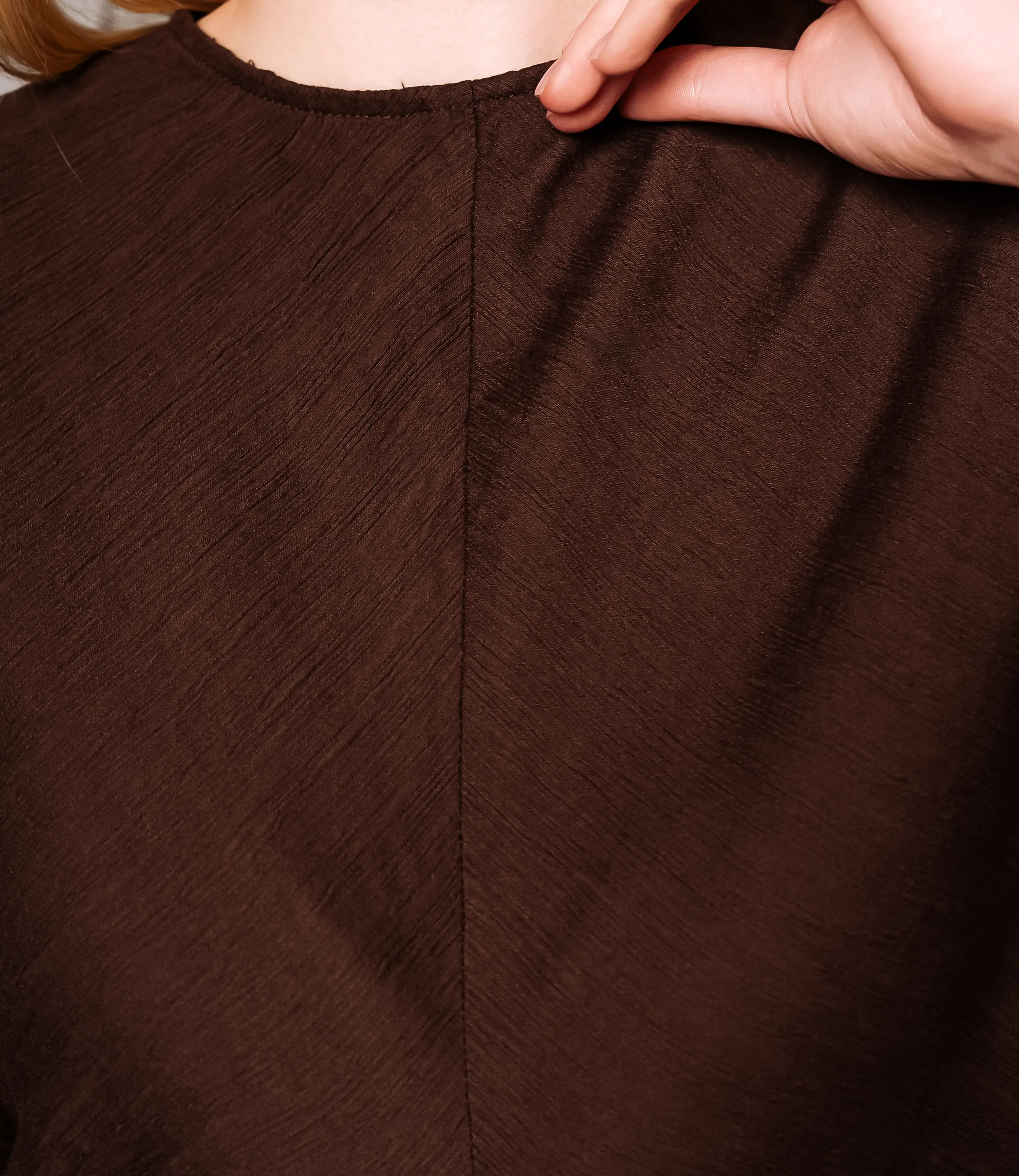 Платье #ОКТ035015, шоколадный - фото 5