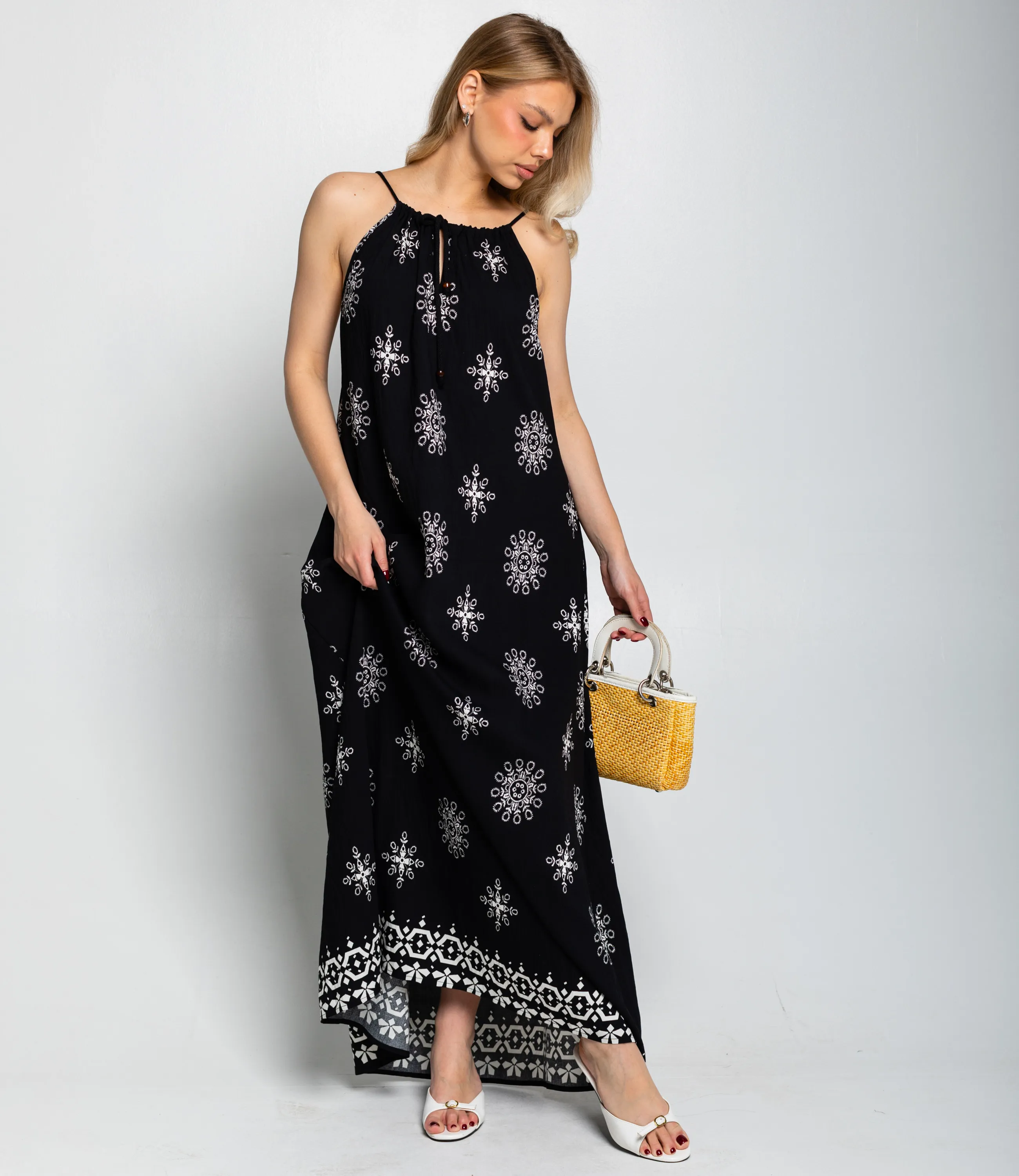 Сарафан #КТ8322, чёрный - фото 2