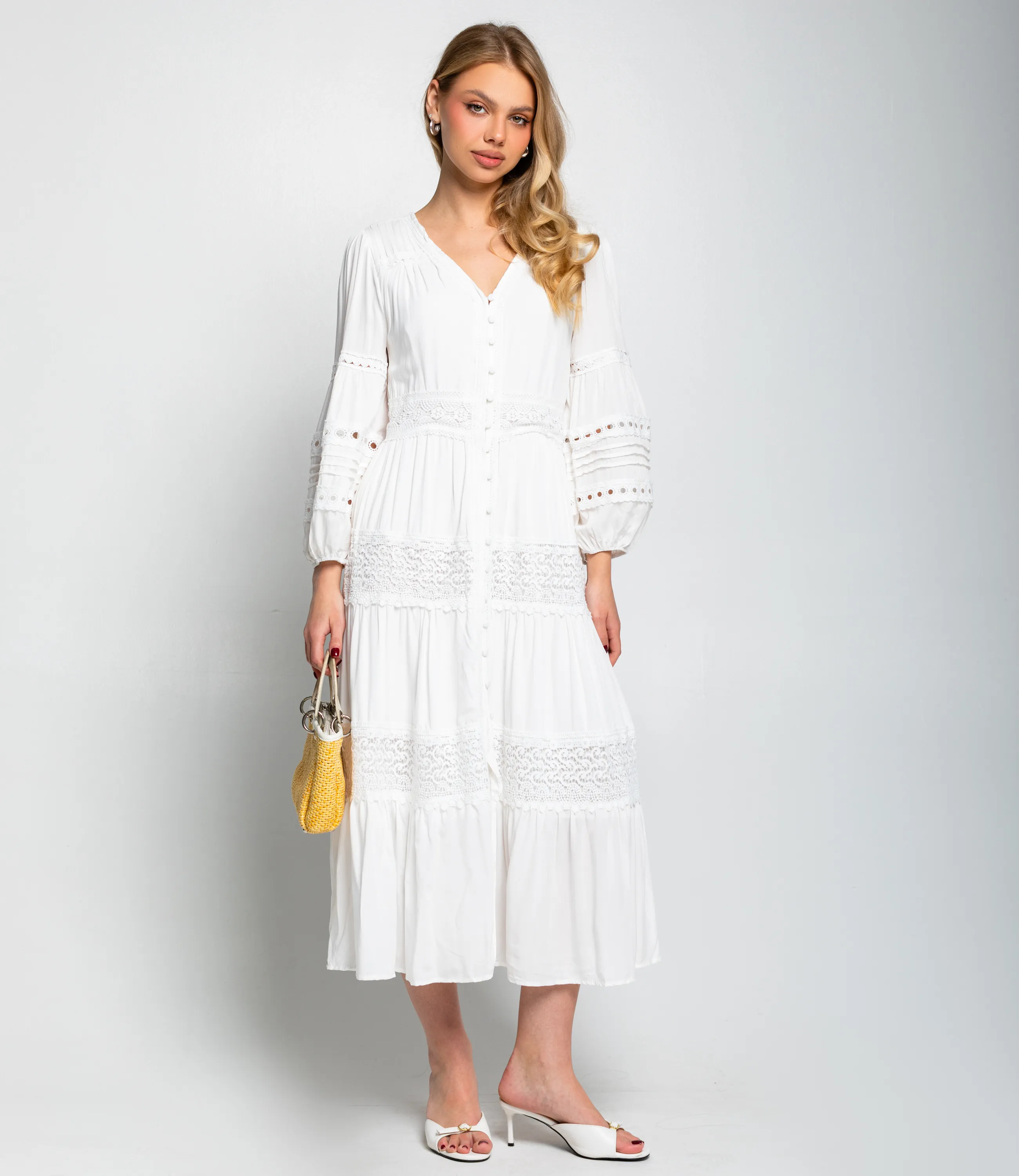 Платье #КТ1557, белый - фото 1